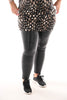 Norfy leather look legging zwart