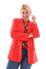 Oversized blazer uni rood