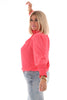 Blouse turtle neck uni koraal