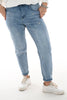 Zac& Zoe Jeans met hartjes lichtblauw
