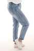 Zac& Zoe Jeans met hartjes lichtblauw