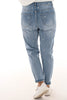 Zac& Zoe Jeans met hartjes lichtblauw