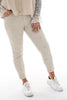 Zac&Zoe Jeans met hartjes beige