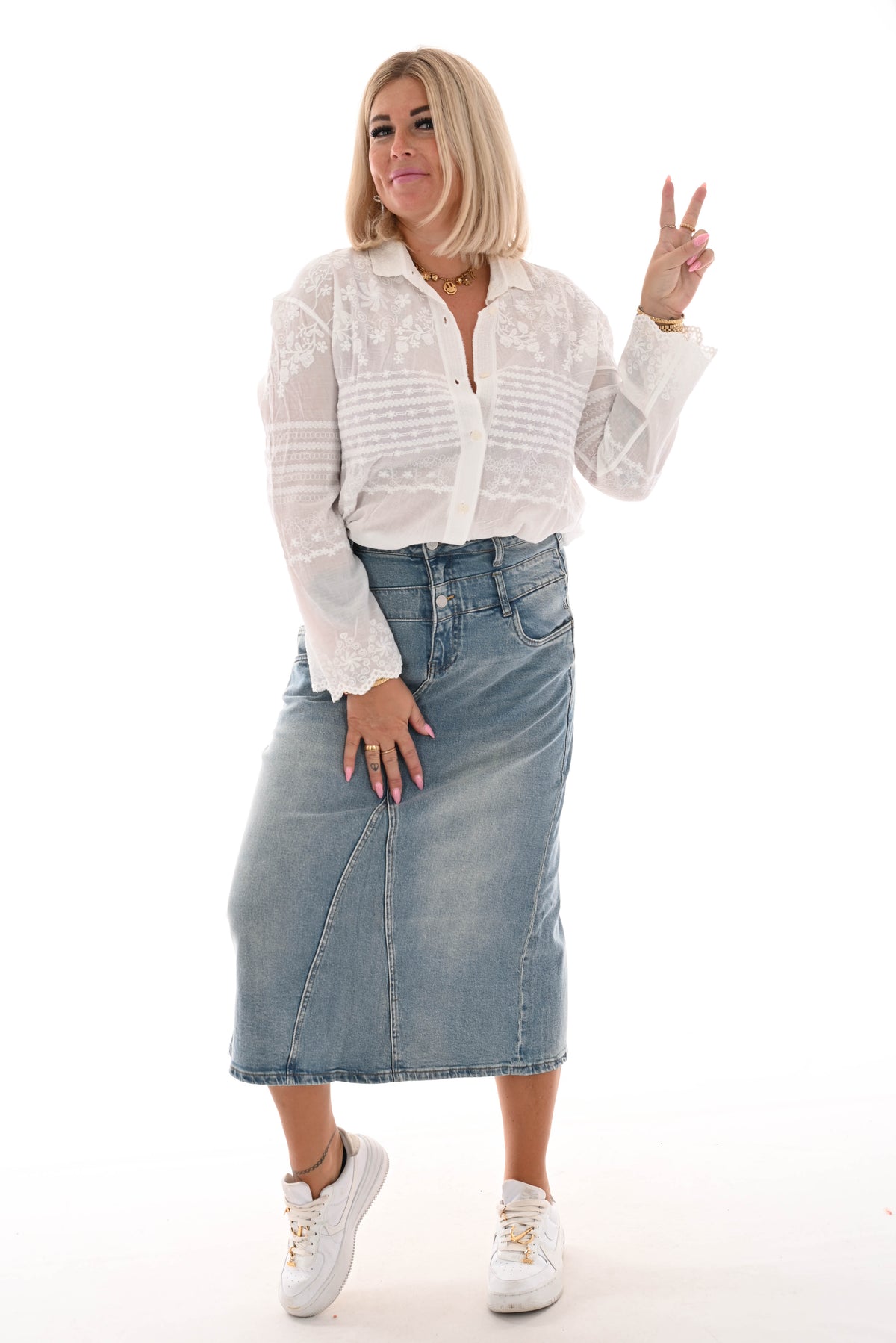 Toxic jeans rok stonewash