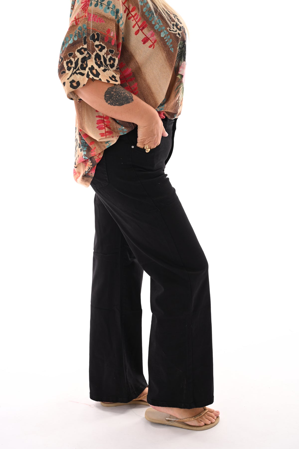 Goodies wide leg zwart