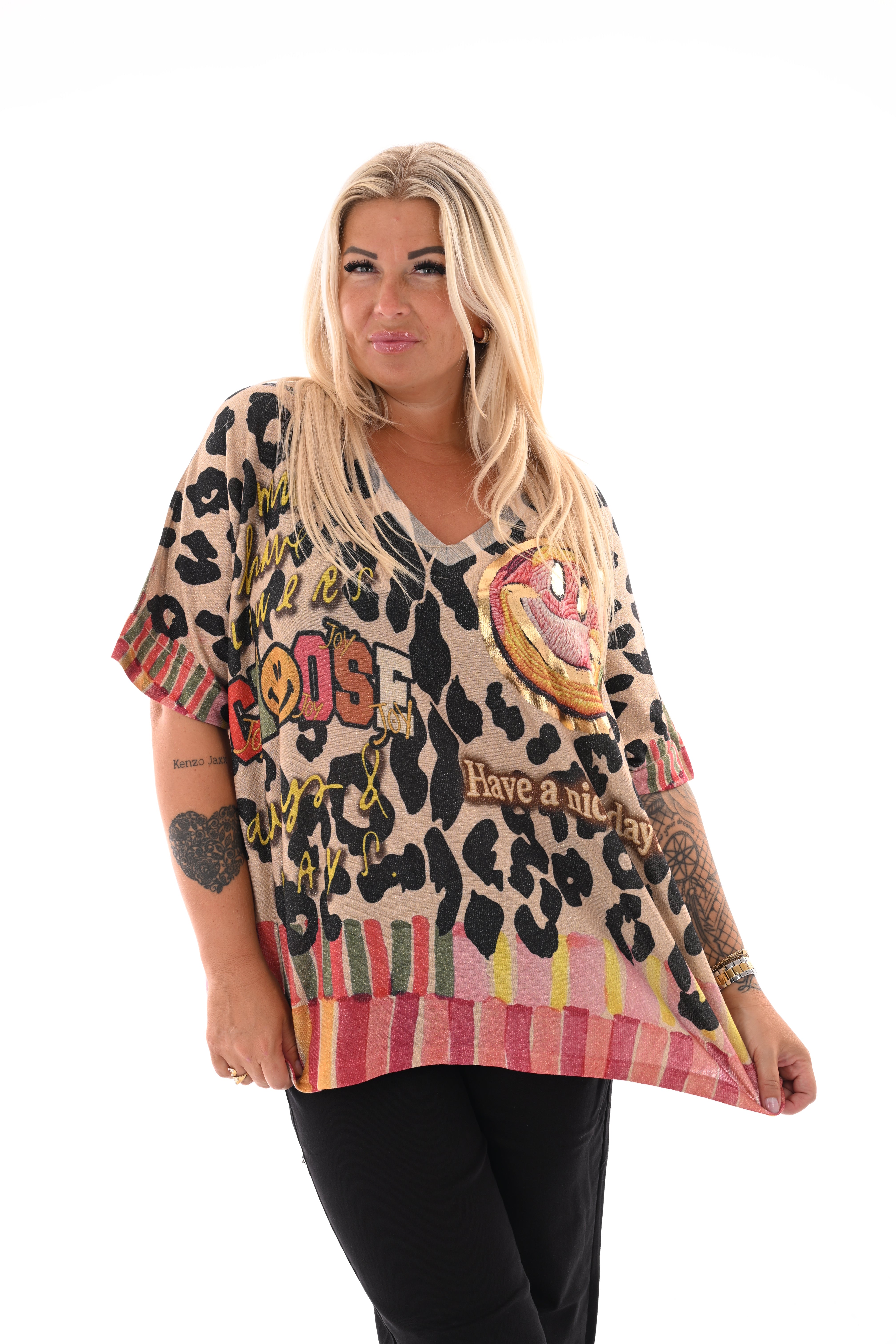 Shirt panter tropical beige