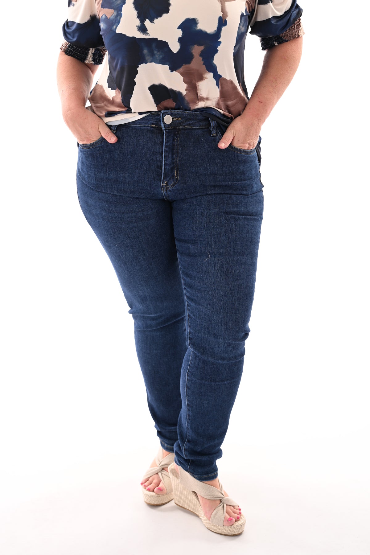 Goodies slim fit donkerblauw