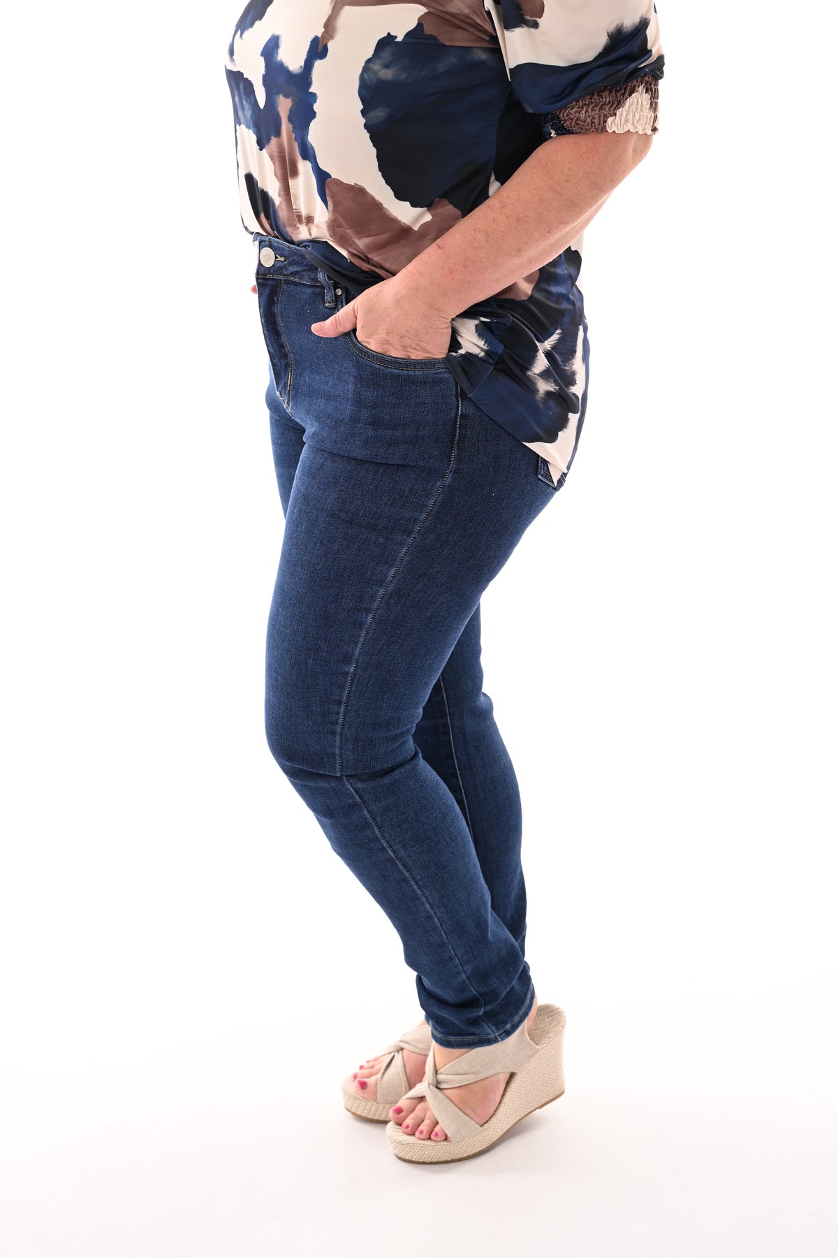 Goodies slim fit donkerblauw