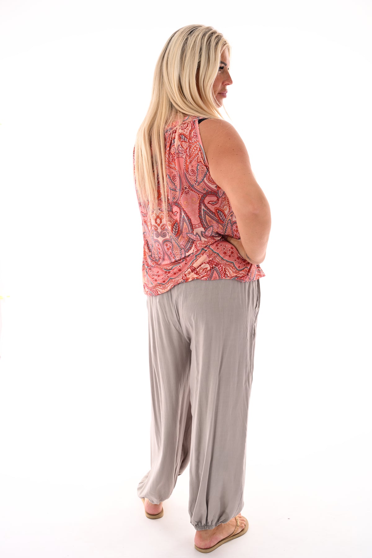 Halter top print paisley oudroze