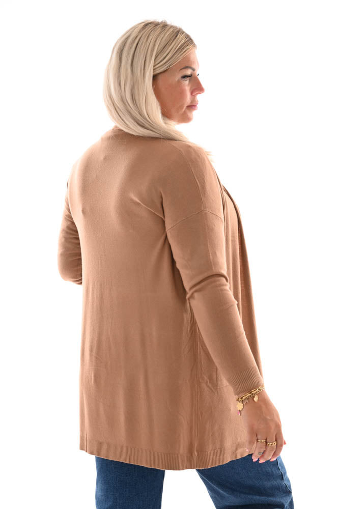 Dun vest kort uni camel