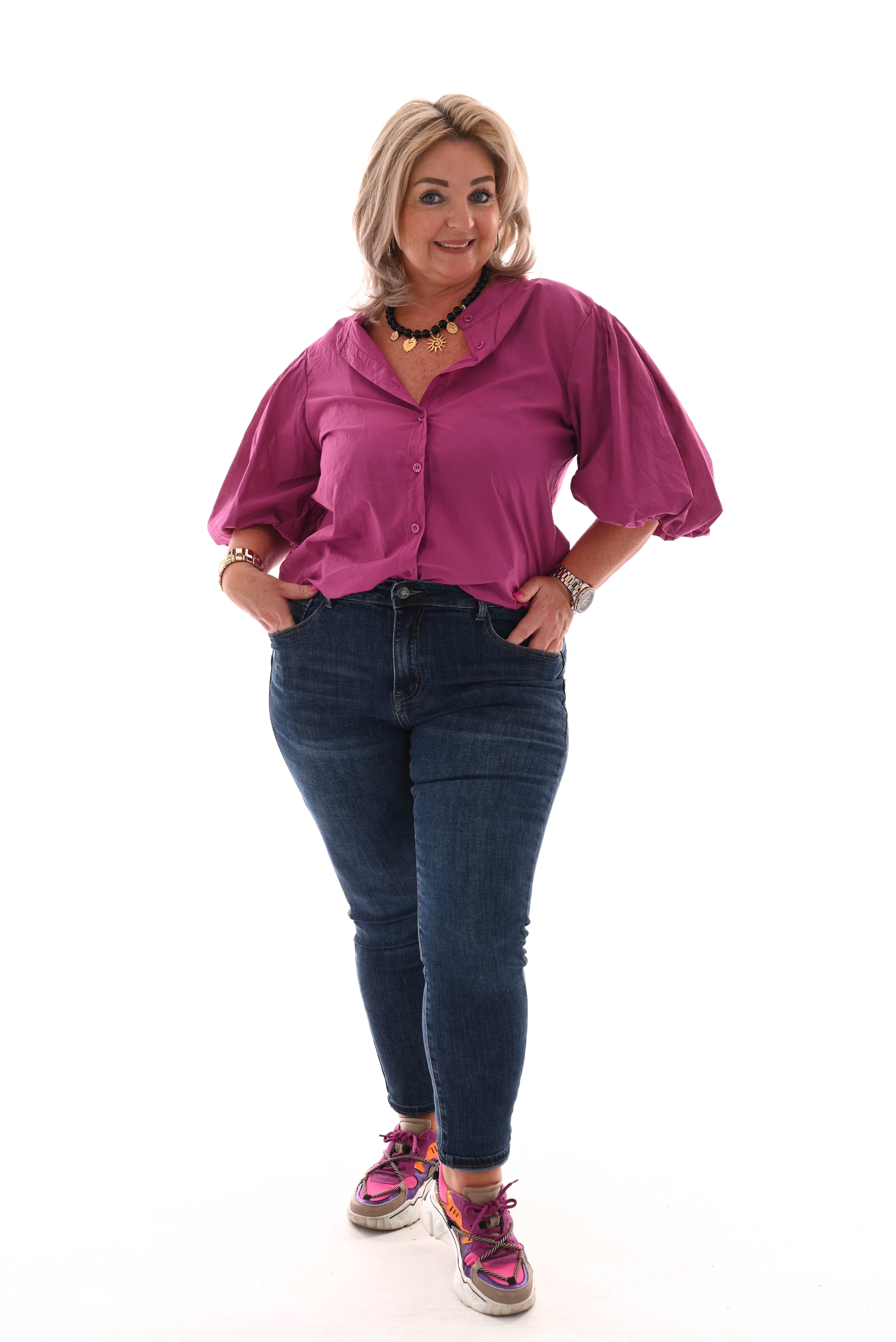 My Tina jeans push-up donkerblauw