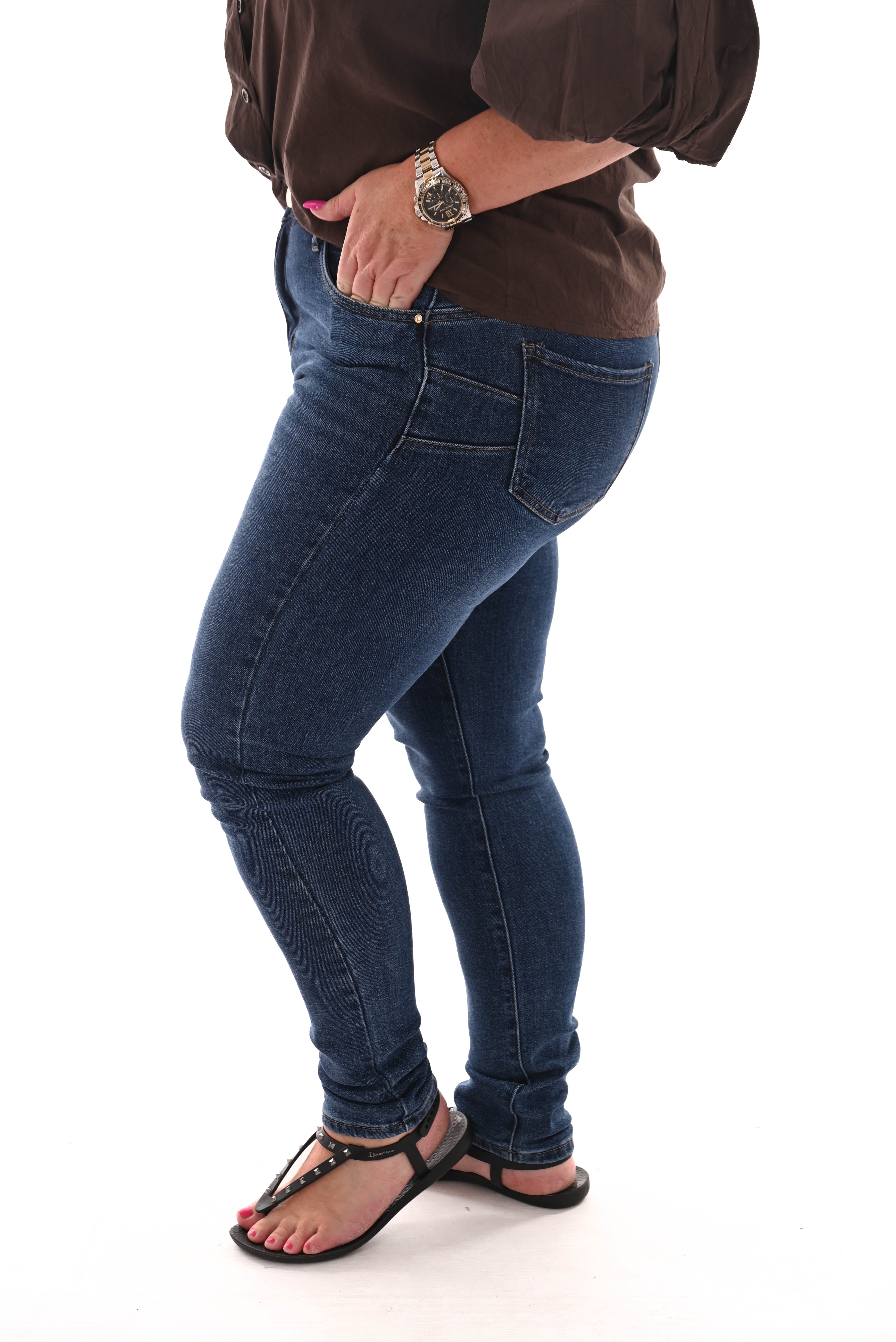 Goodies jeans skinny push-up donkerblauw