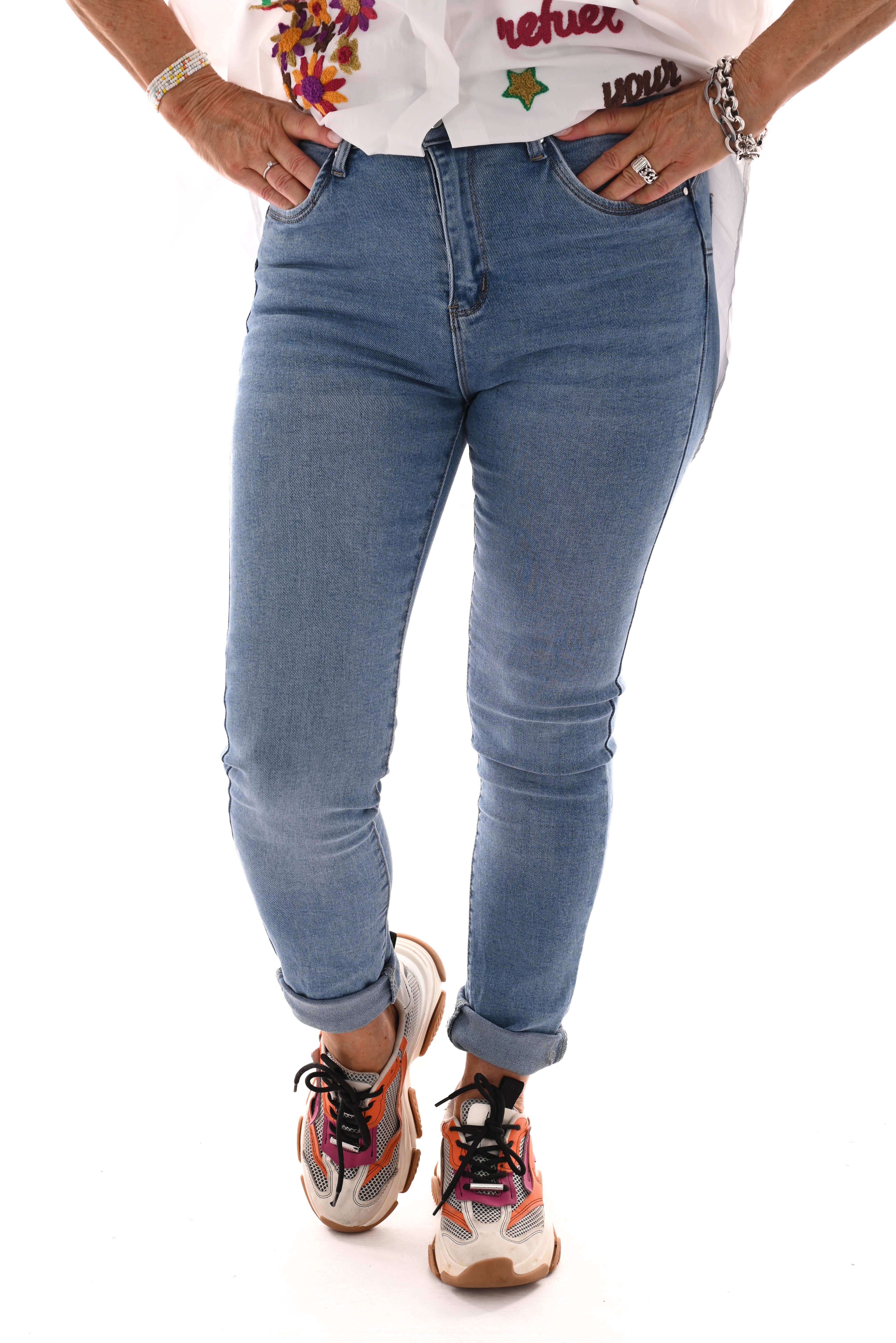 Goodies jeans skinny push-up blauw