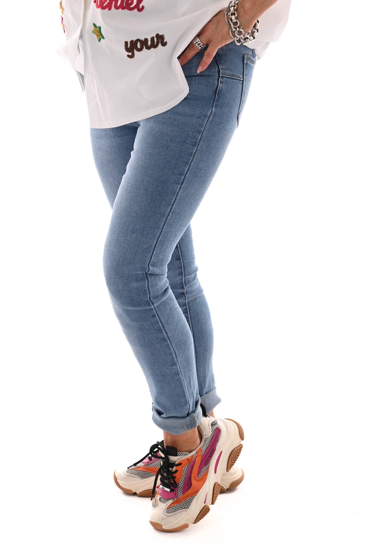 Goodies jeans skinny push-up blauw