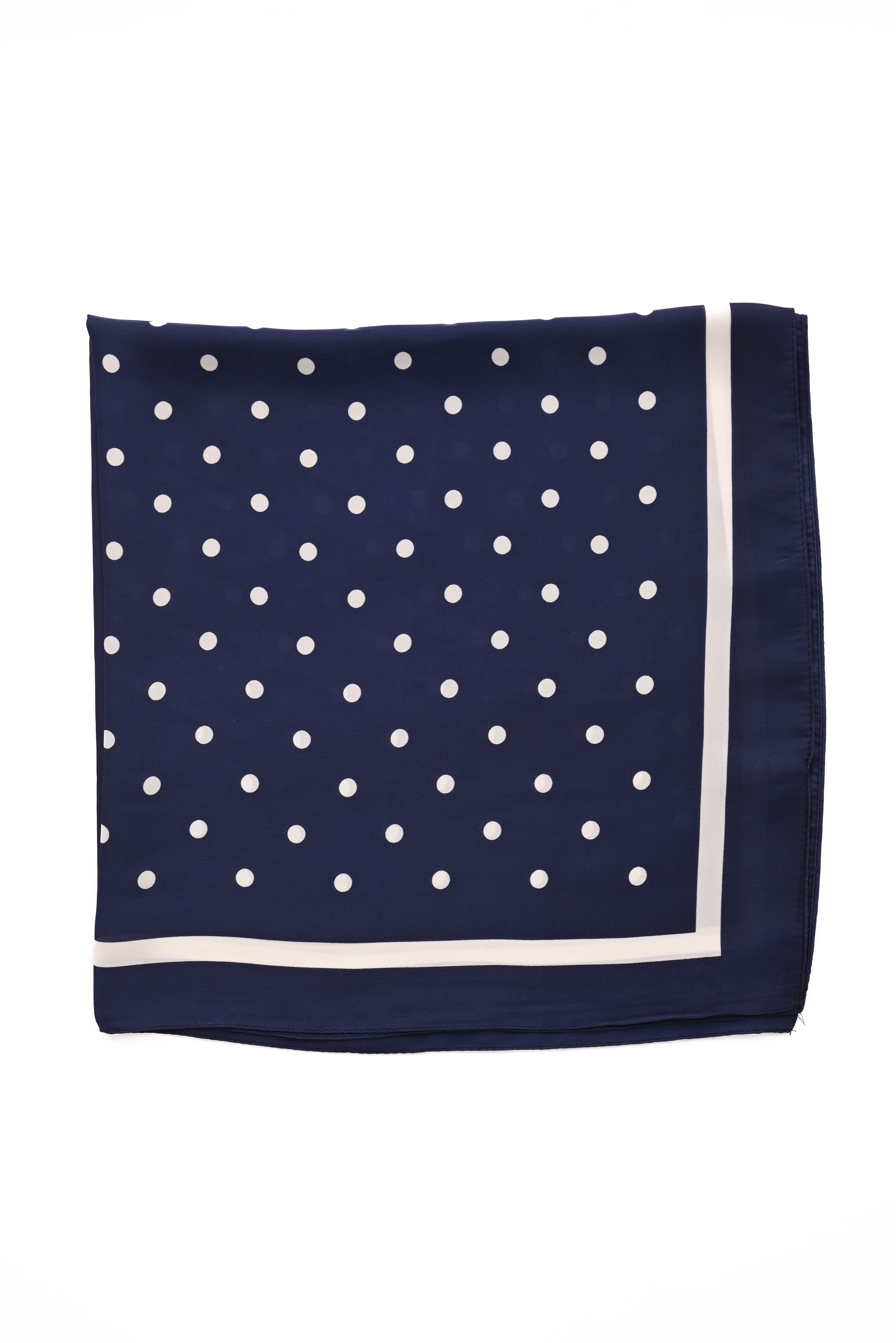 Kort sjaaltje stippen marineblauw