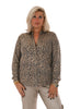 Gouden blouse panter