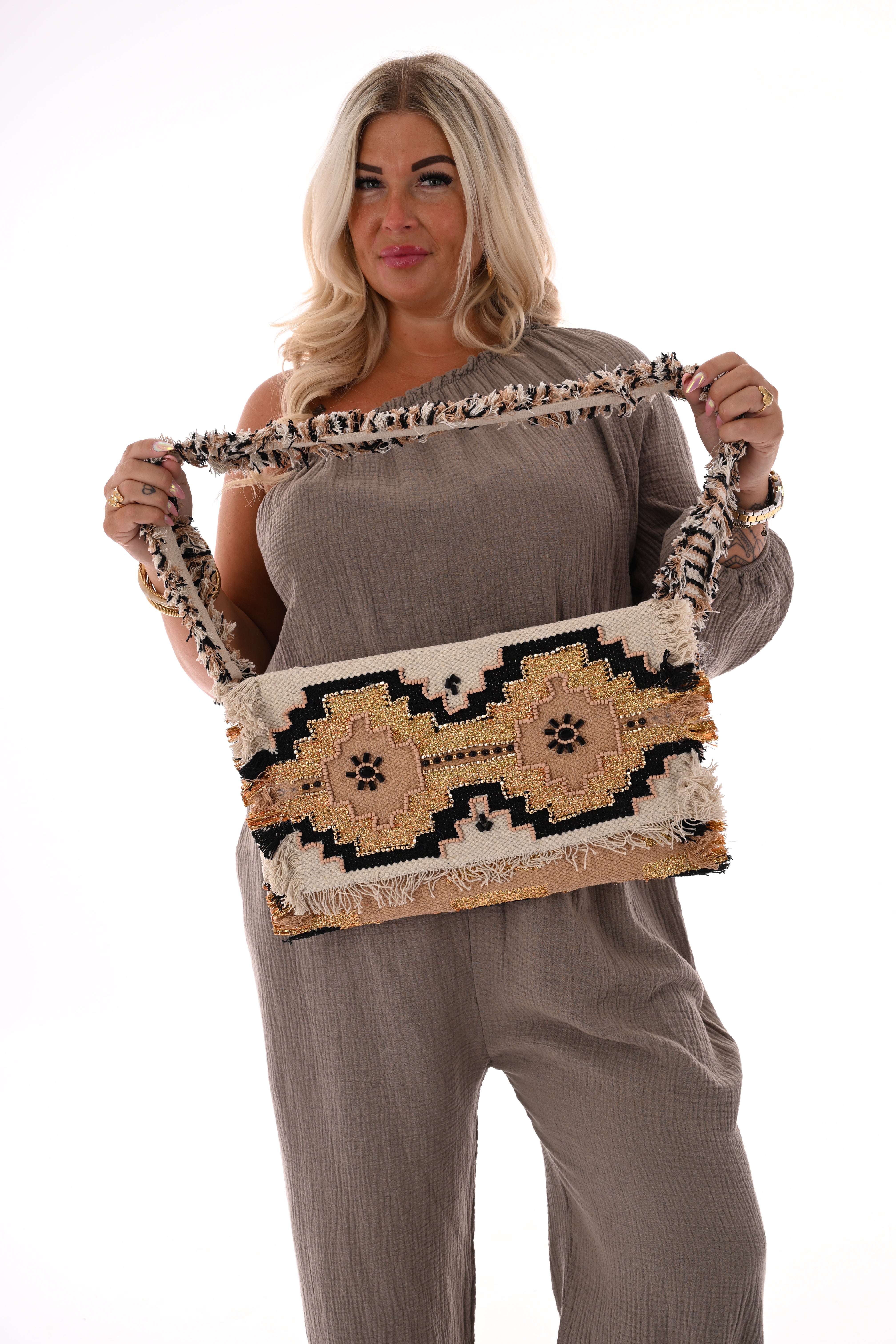 Tas aztec zwart