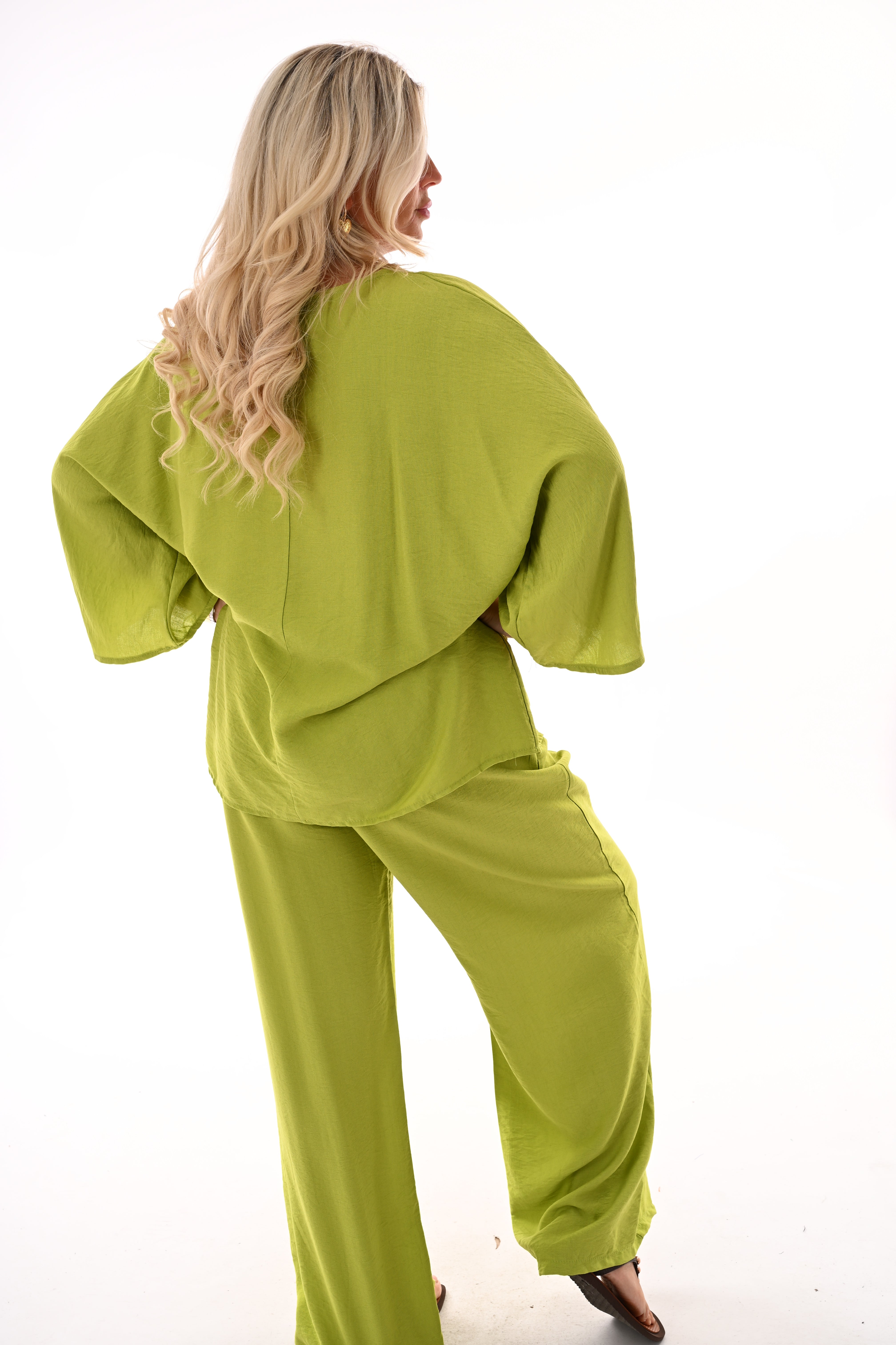 Tweedelig basic set lime