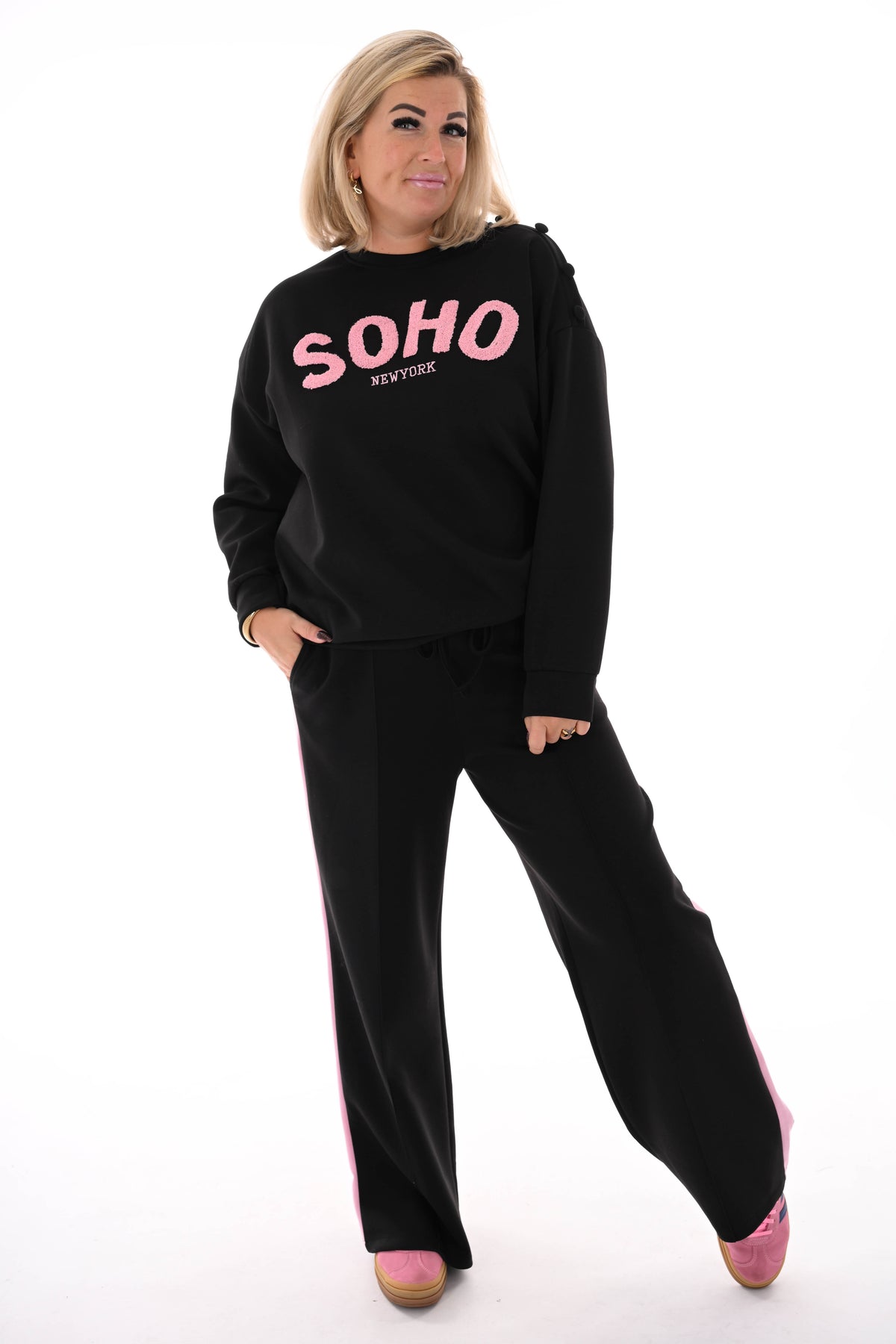 Tweedelig pak Soho zwart