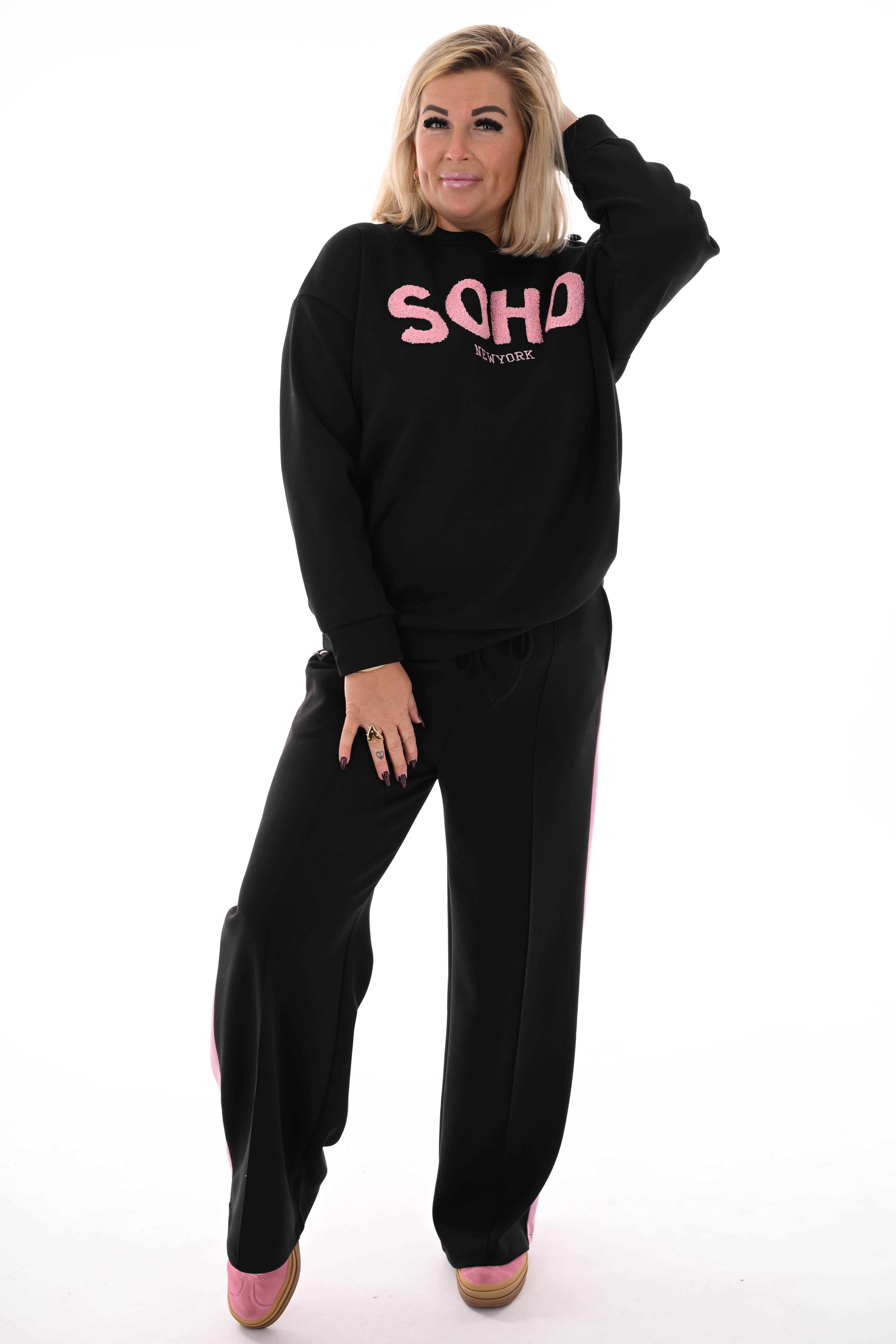 Tweedelig pak Soho zwart