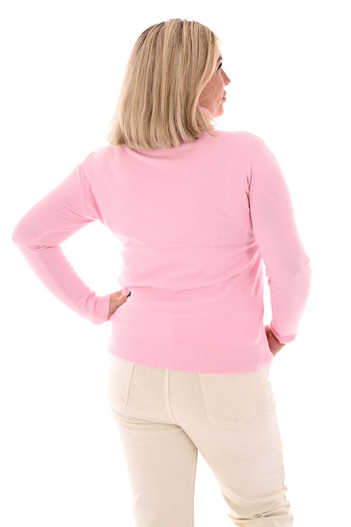 Coltrui slim fit lichtroze