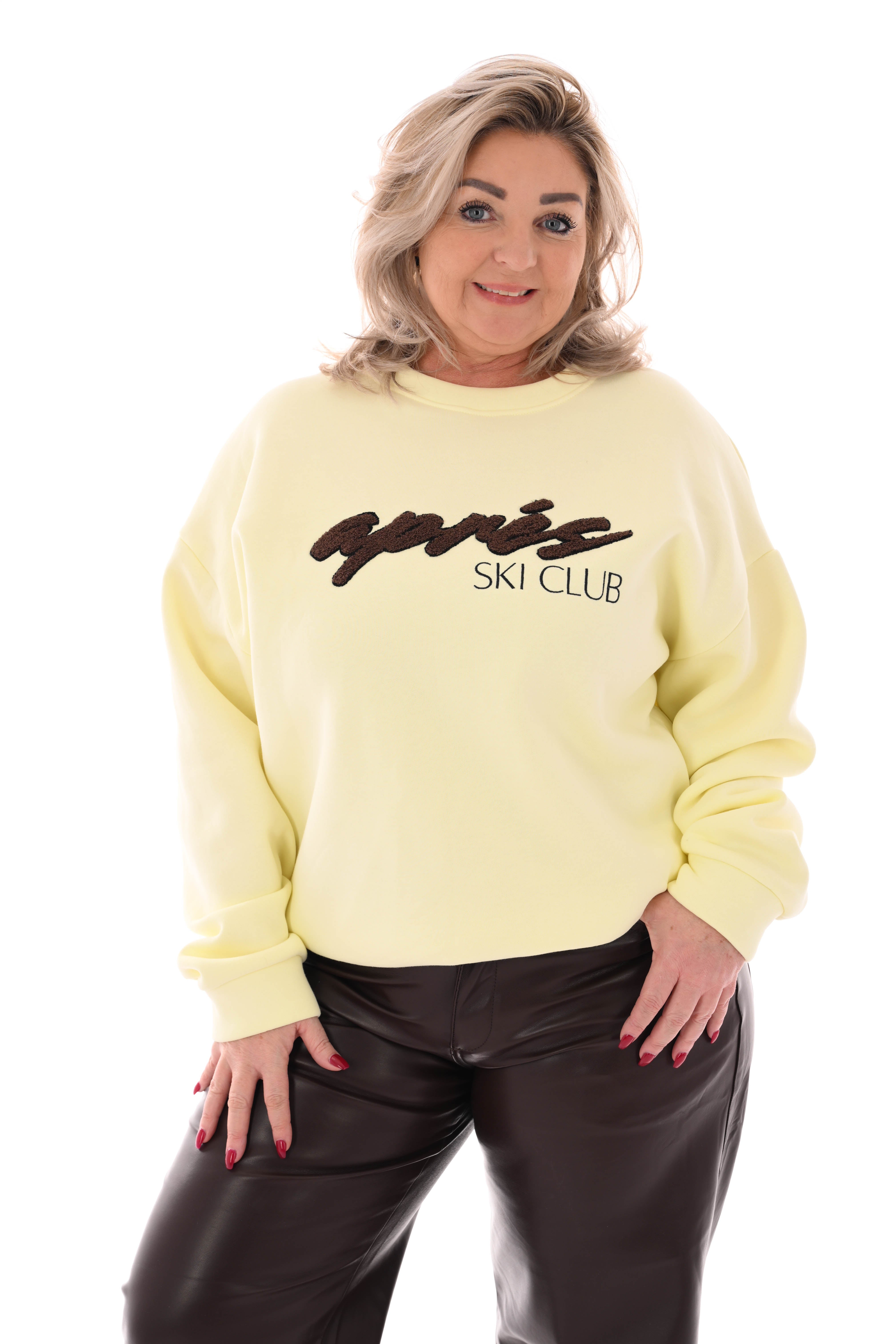 Sweater apres skiclub botergeel