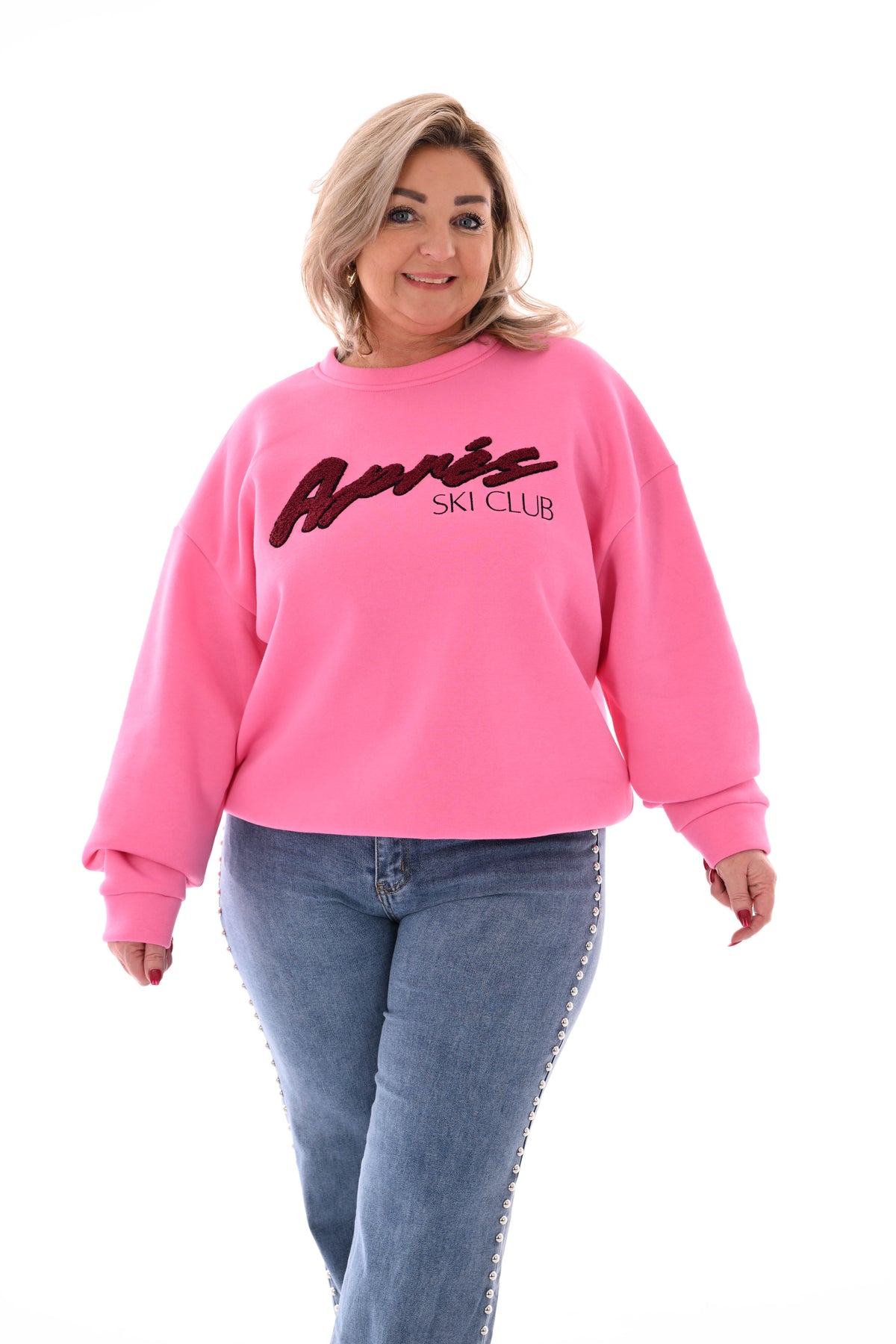 Sweater apres skiclub felroze