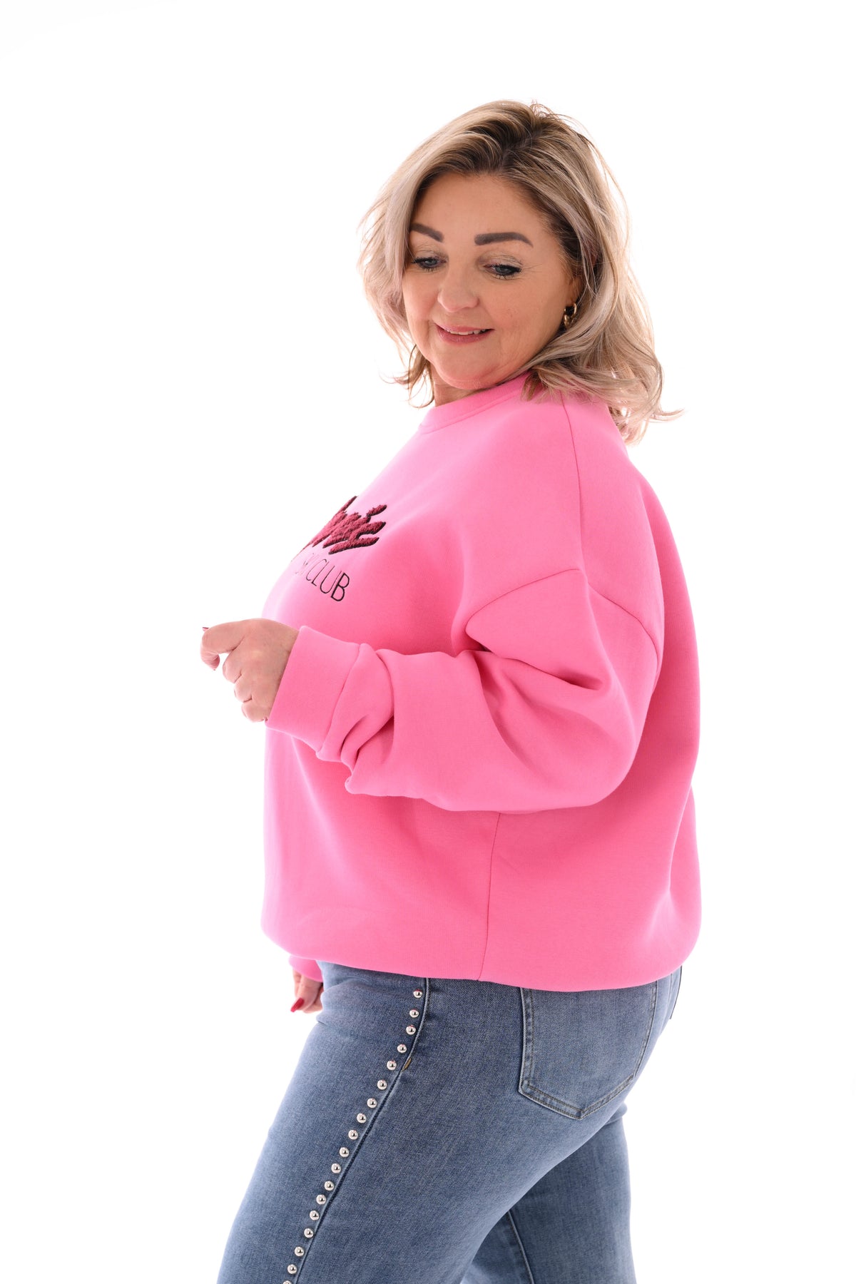 Sweater apres skiclub felroze