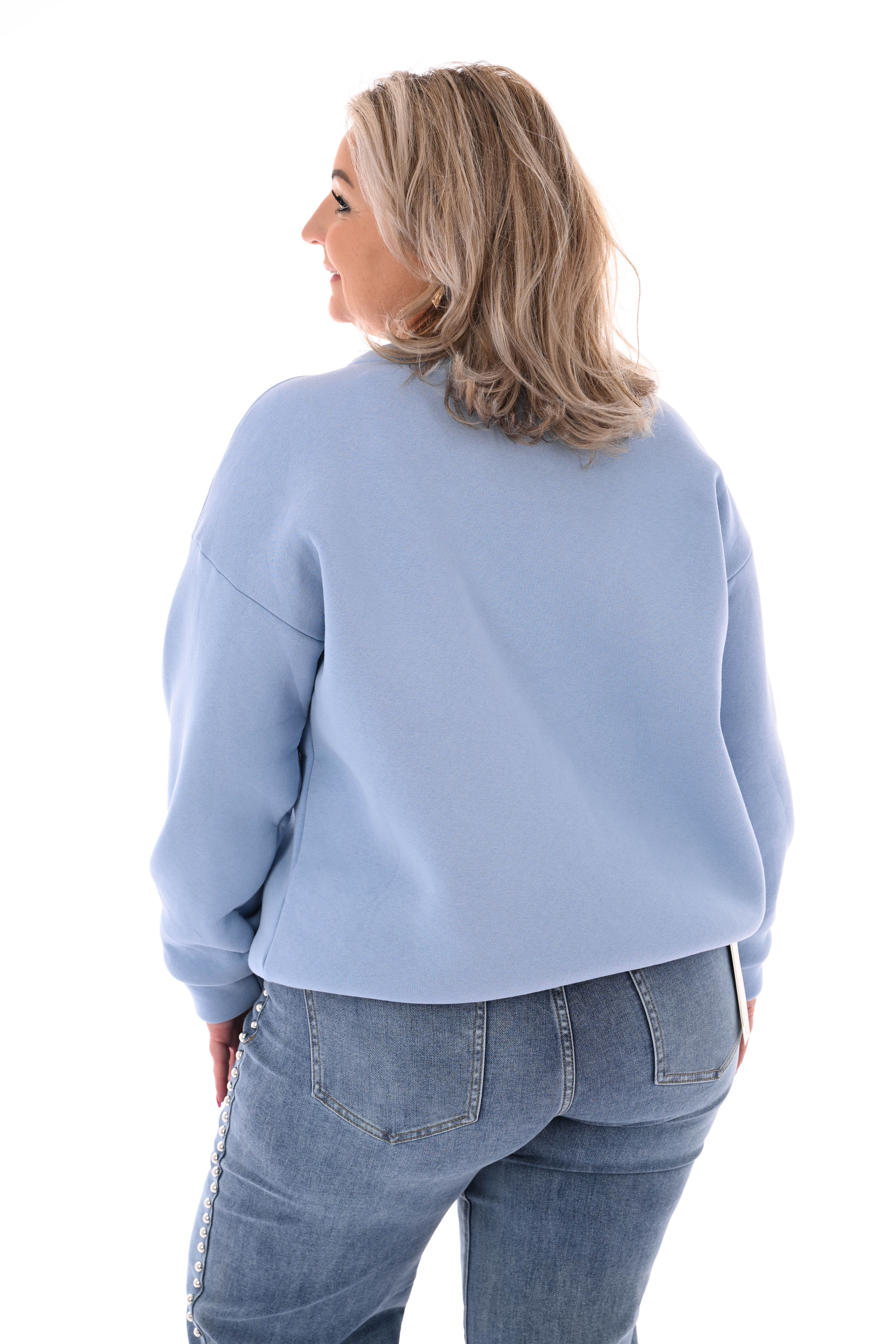 Sweater trui soho uni lichtblauw