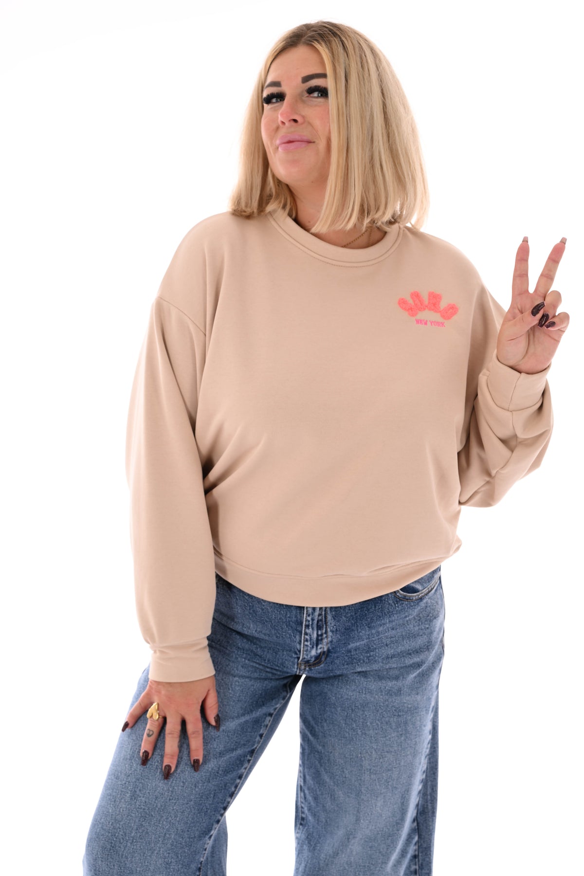 Sweater Soho uni beige