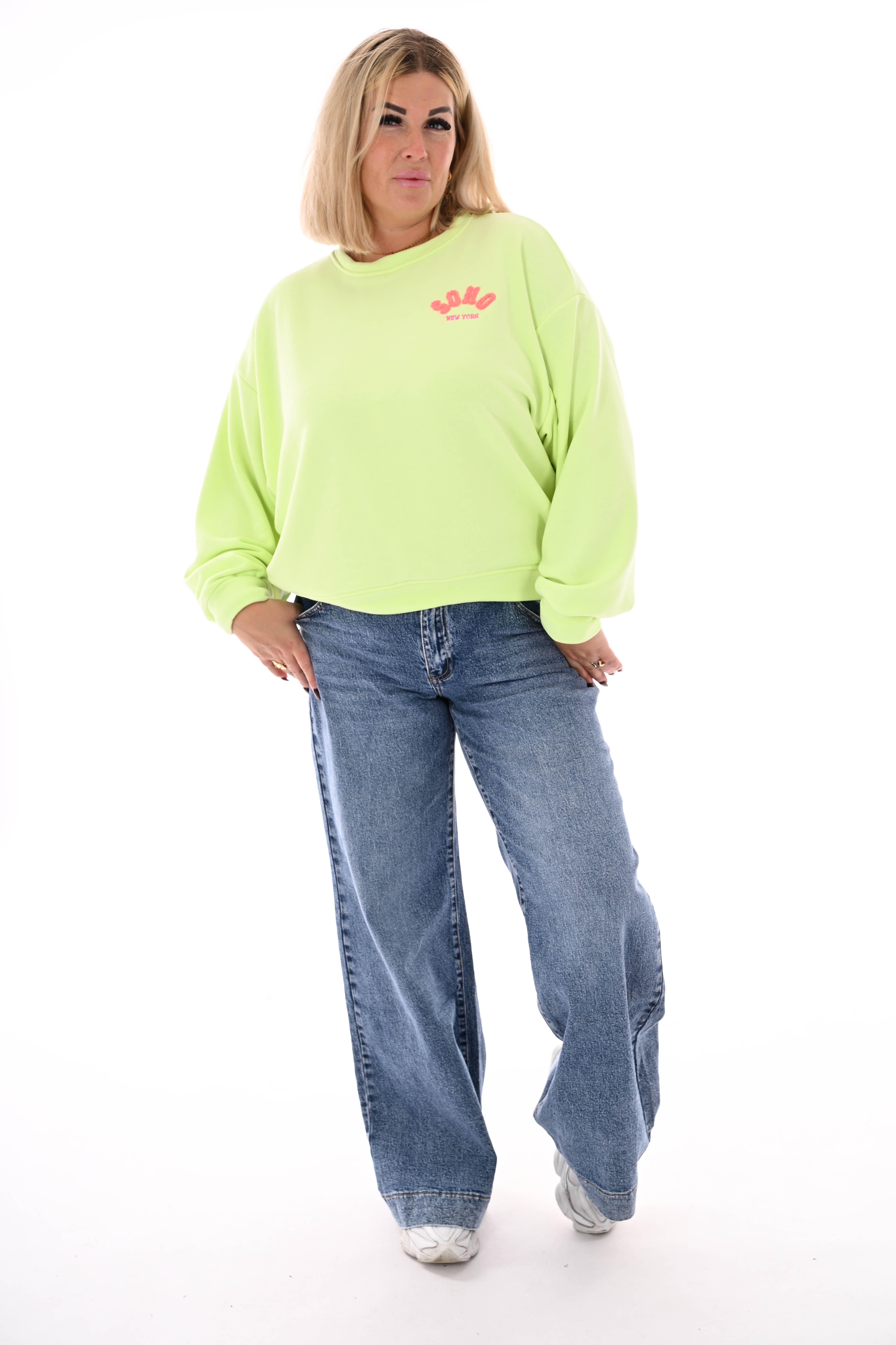 Sweater Soho uni lichtgroen