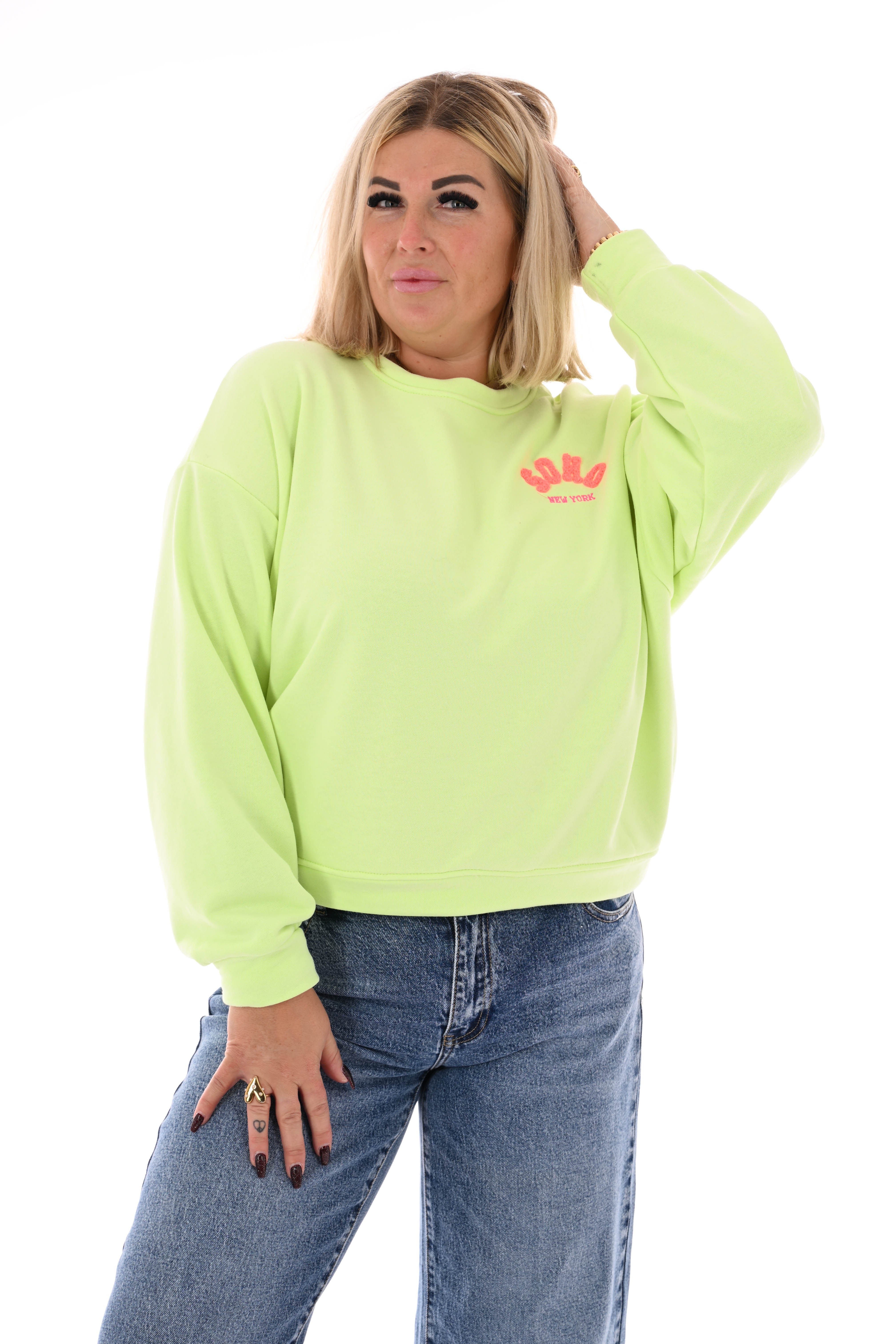 Sweater Soho uni lichtgroen