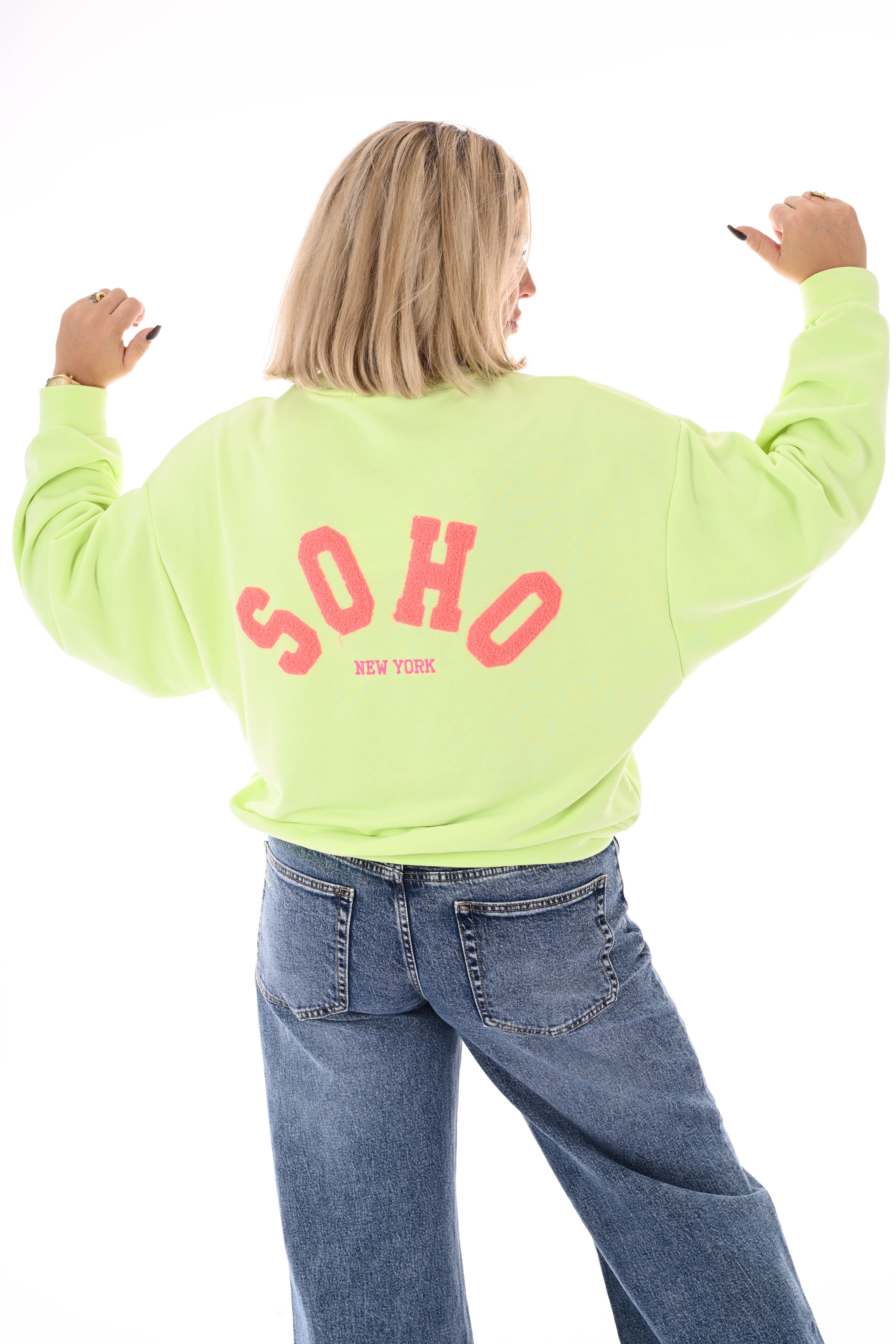 Sweater Soho uni lichtgroen