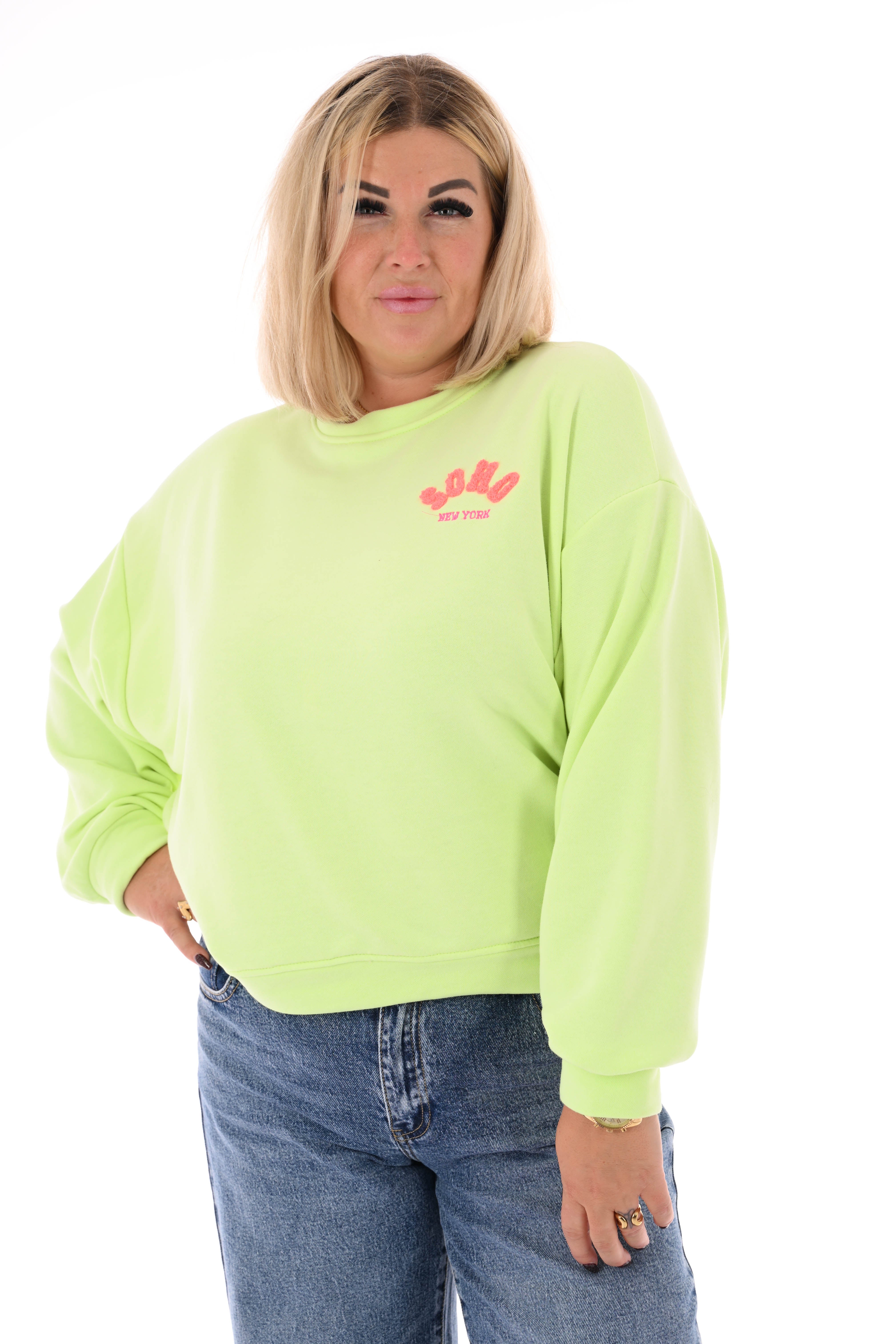 Sweater Soho uni lichtgroen