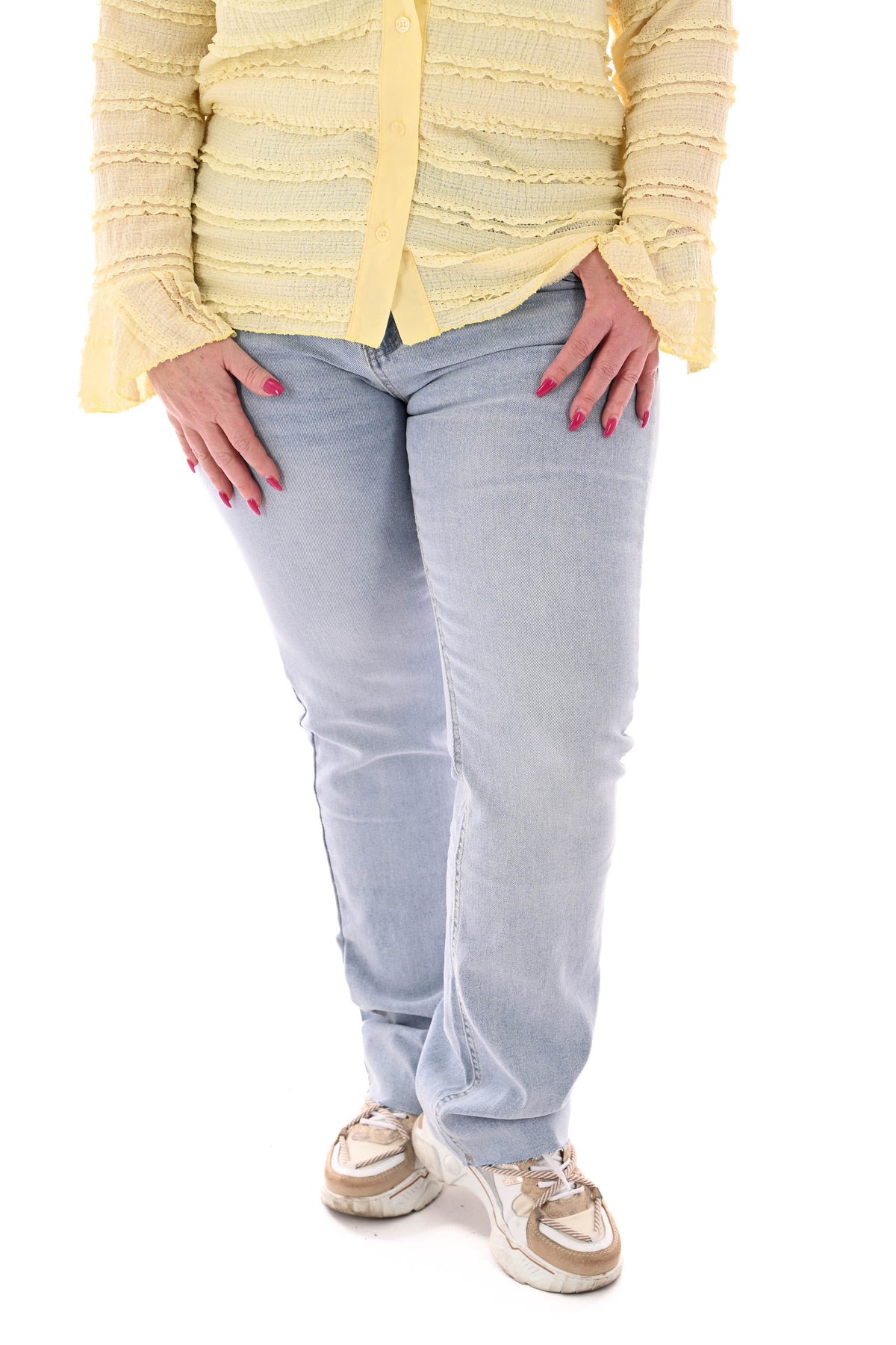 Monday straight leg jeans lichtblauw