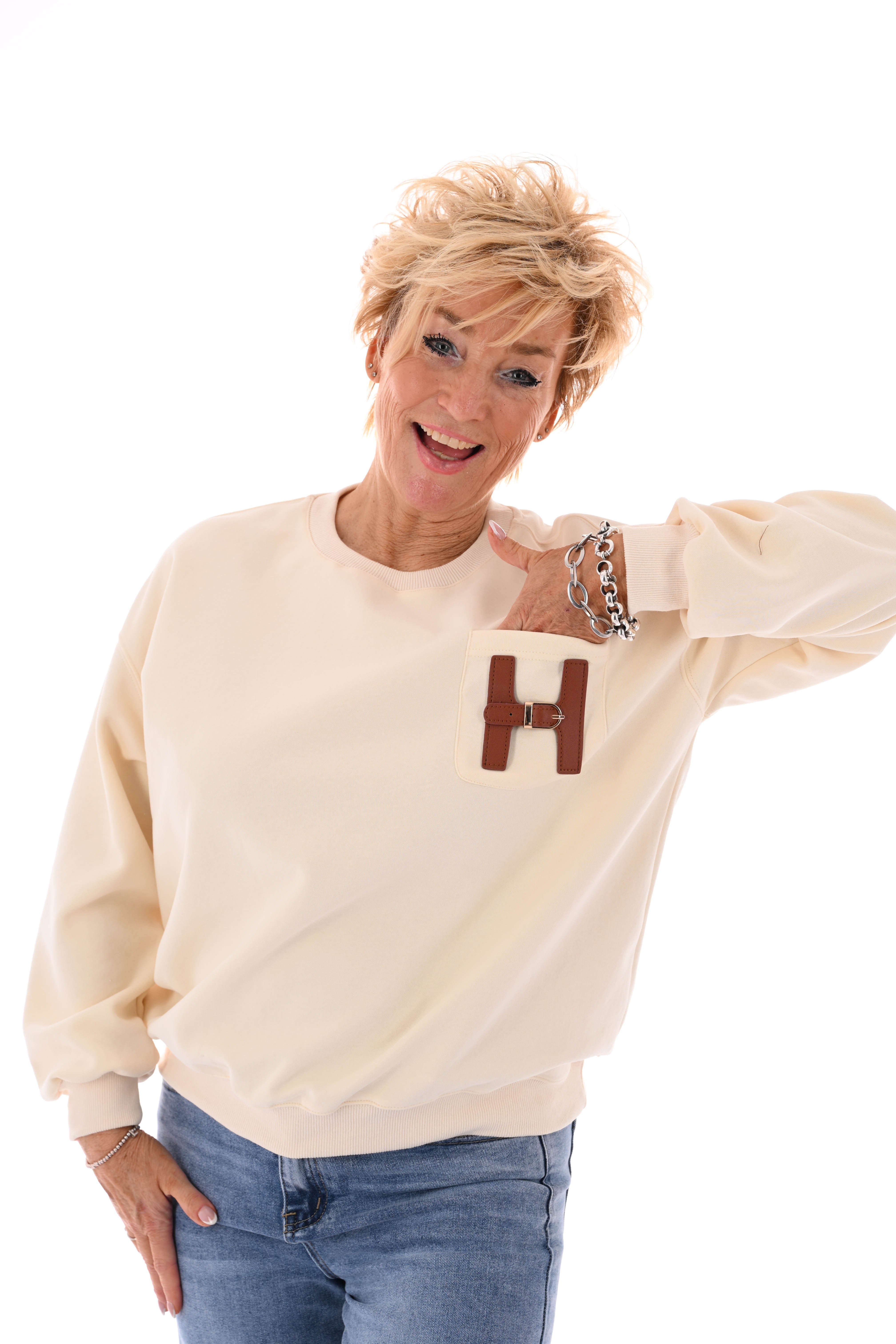 Sweater H creme