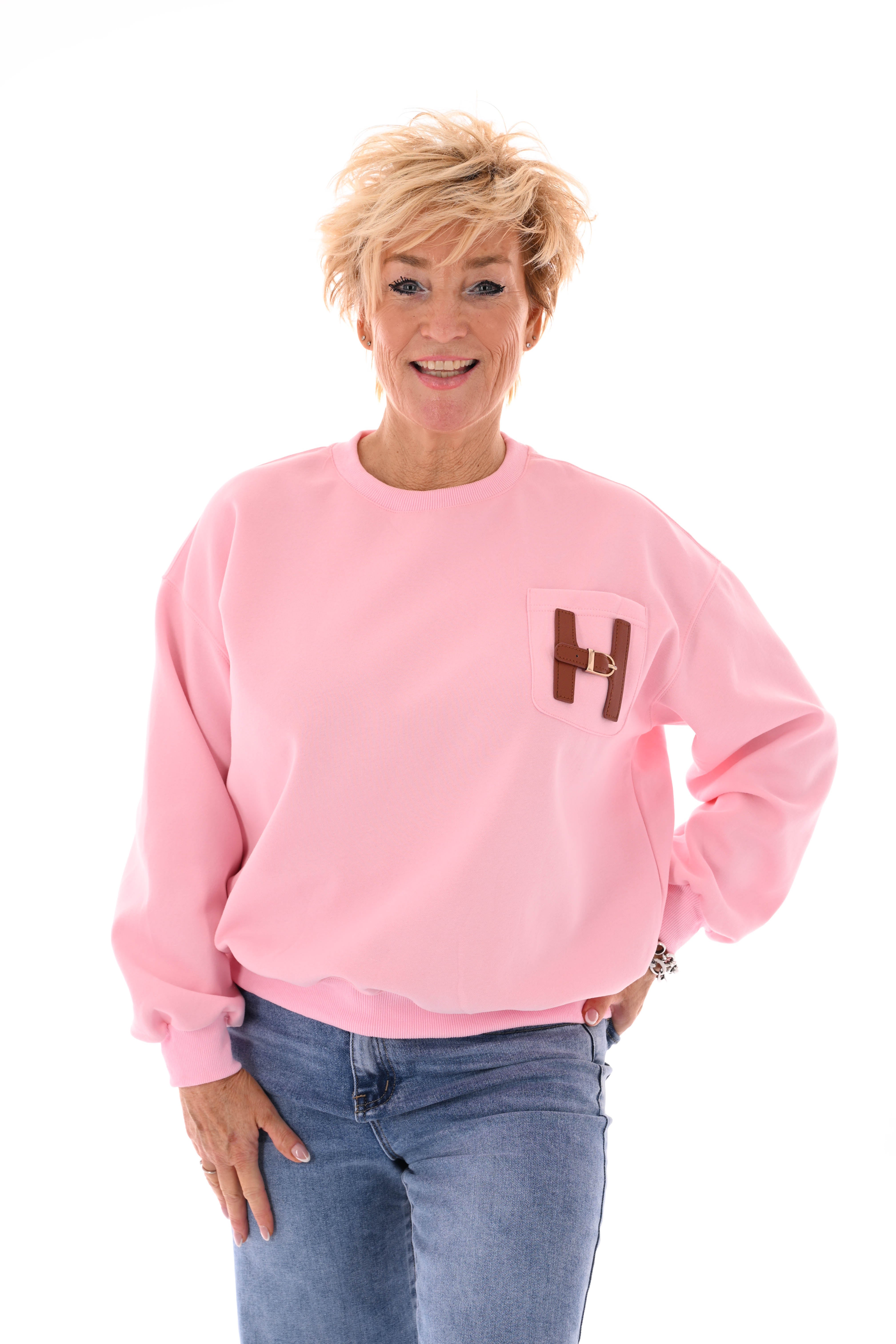 Sweater H lichtroze