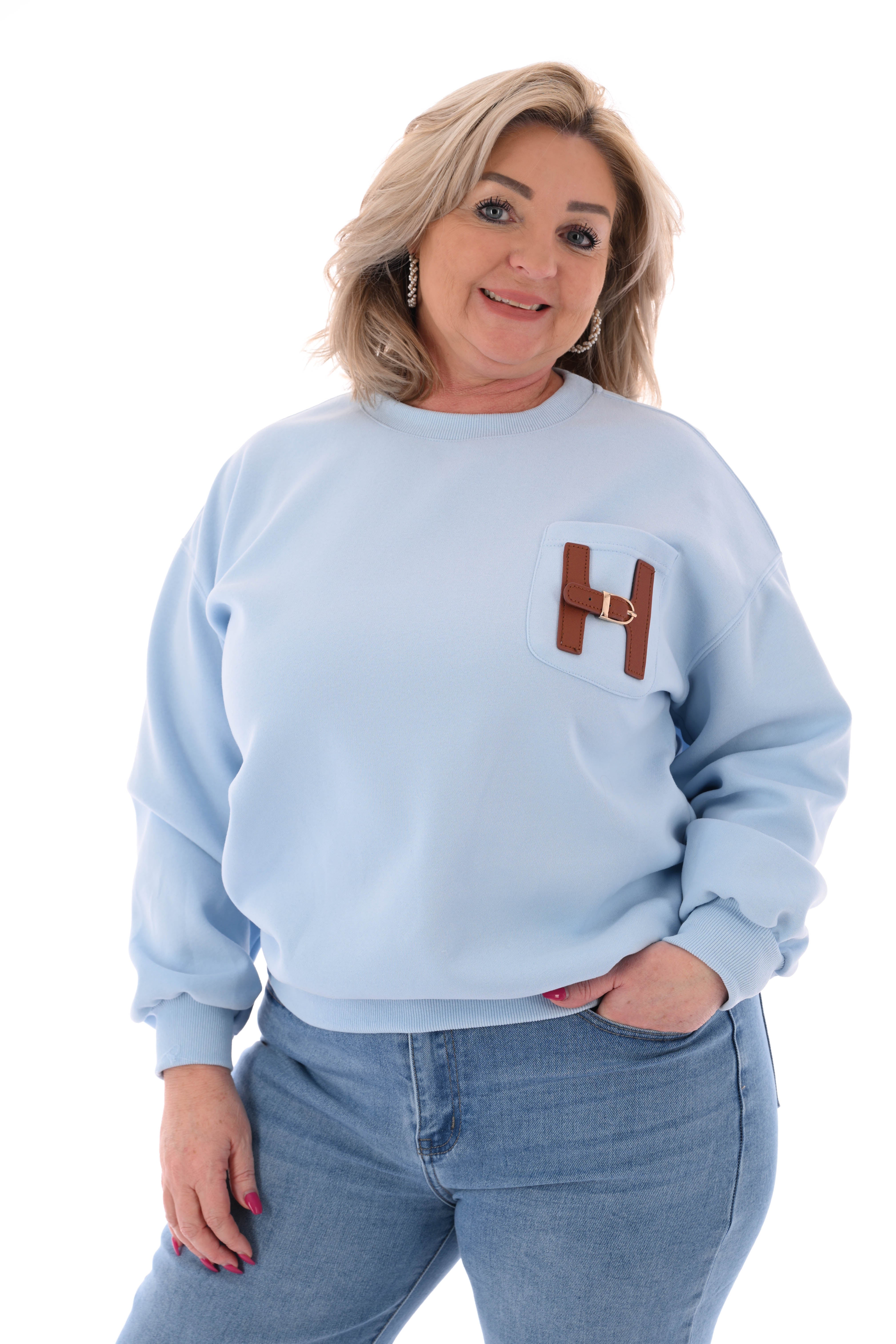 Sweater H lichtblauw