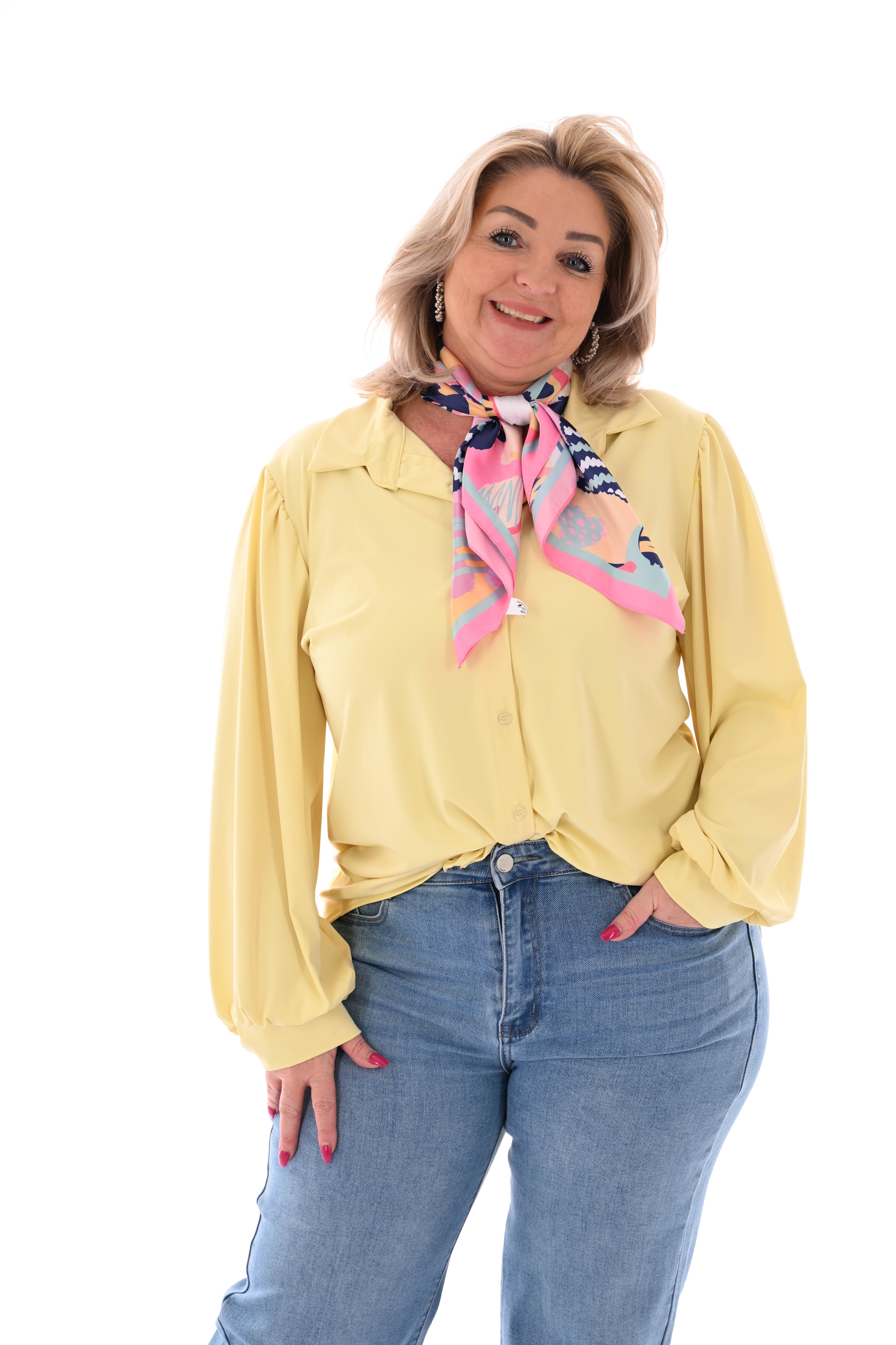 Travel blouse geel