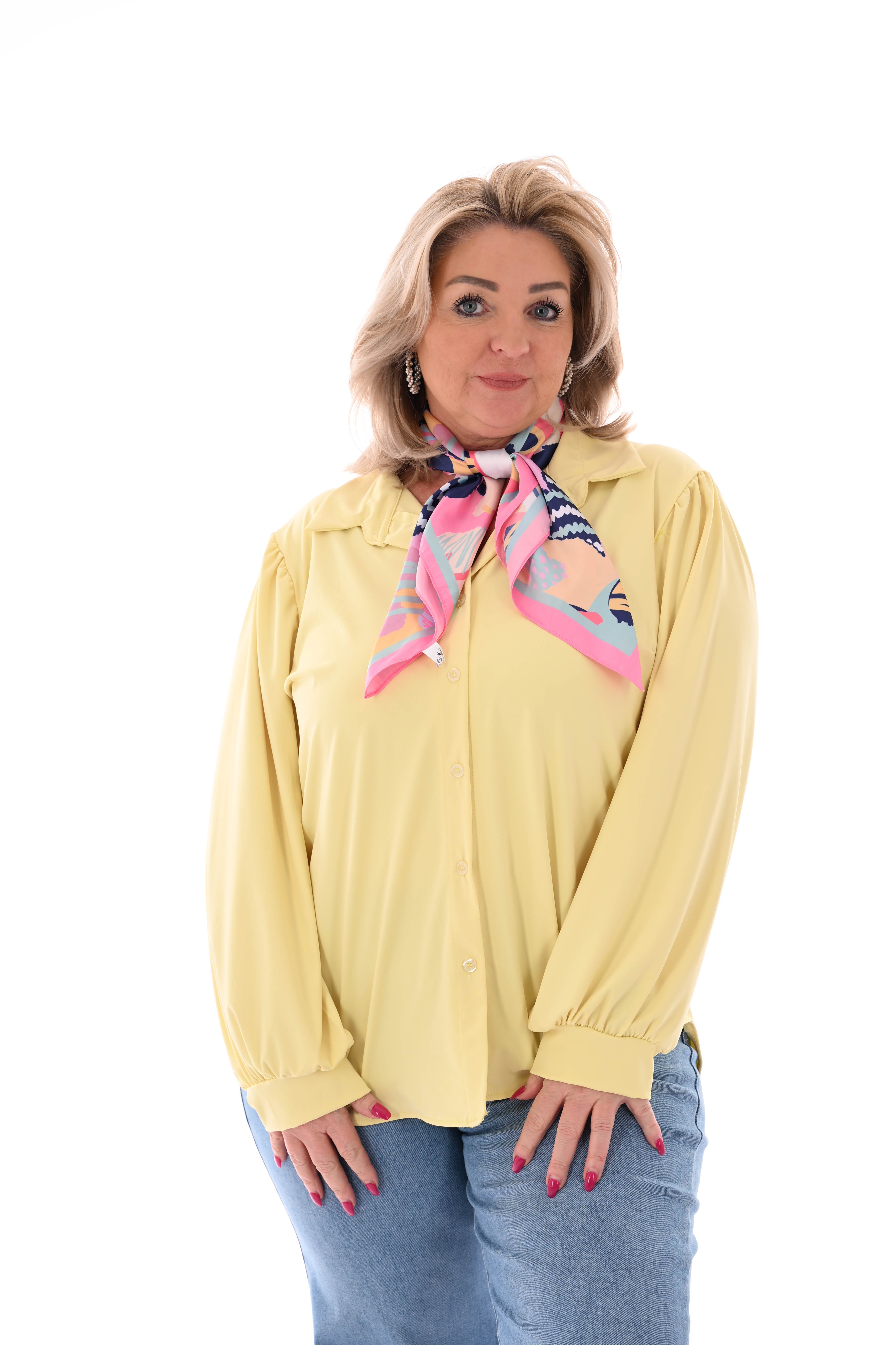 Travel blouse geel