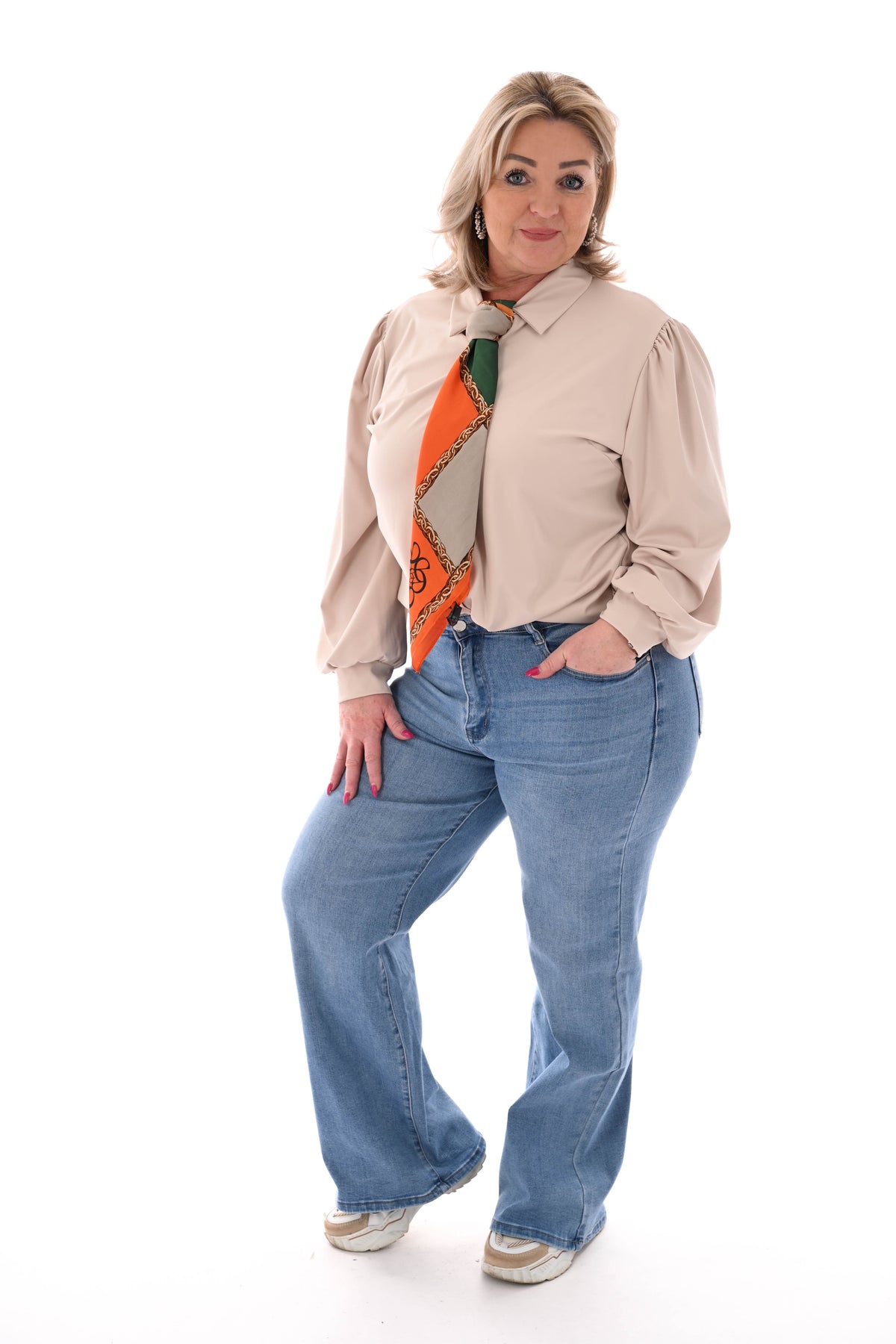 Travel blouse beige
