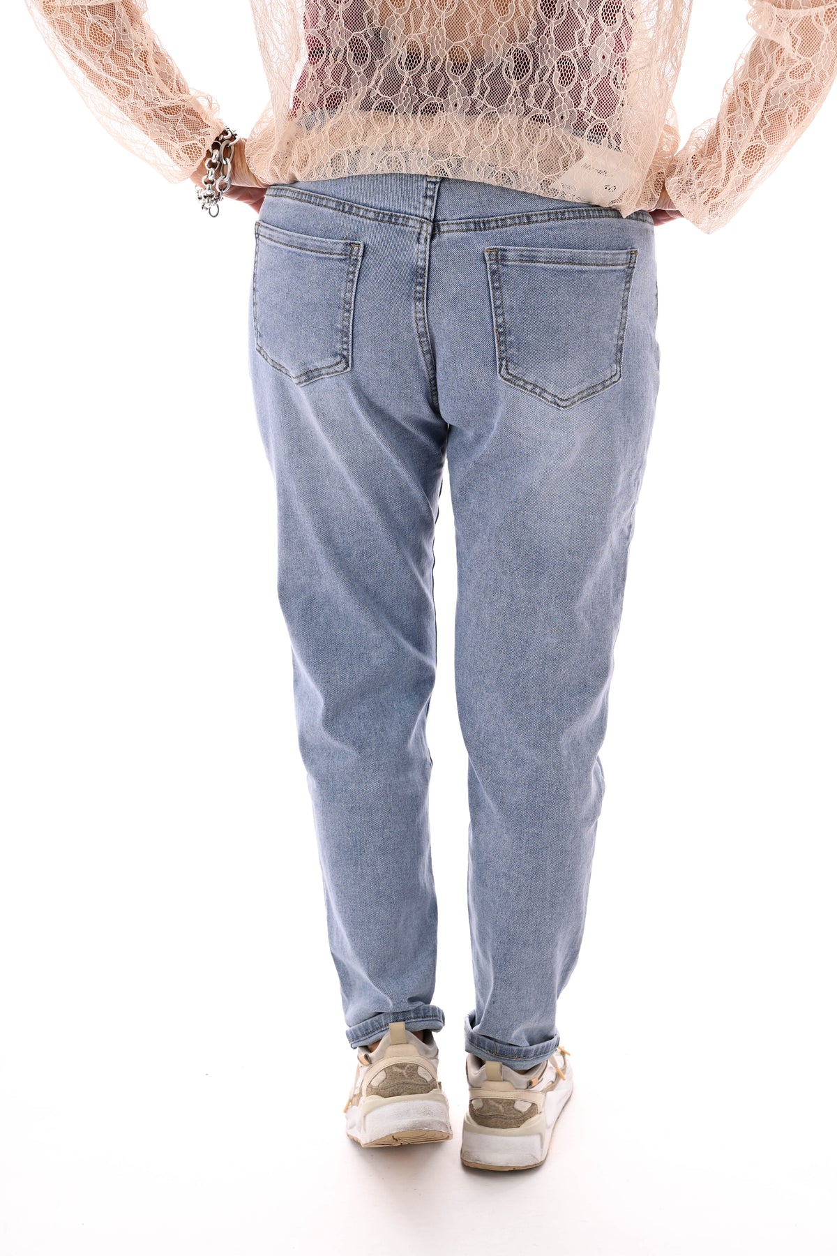 Monday slim fit blauw