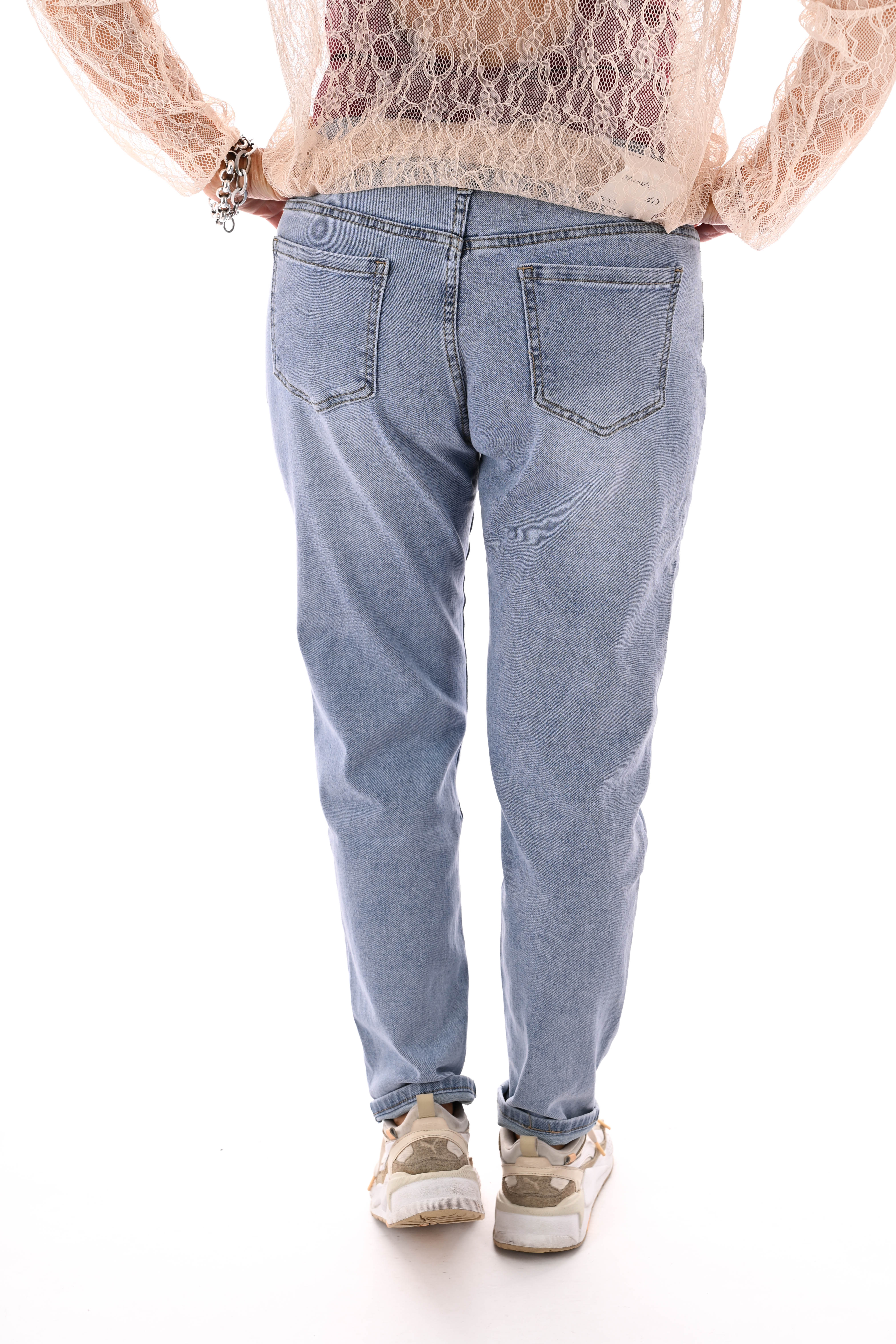 Monday slim fit blauw