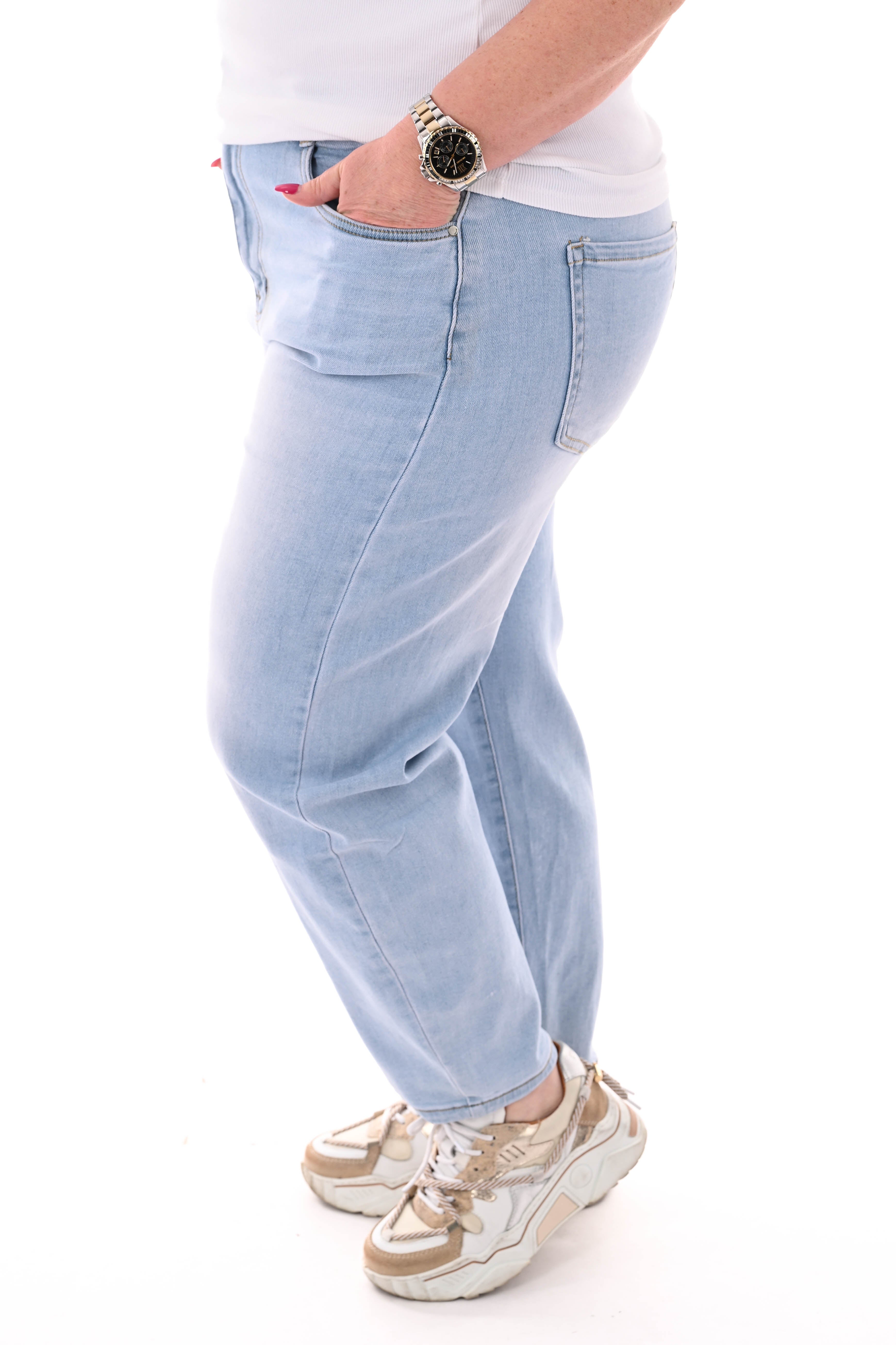 Miss RJ Balloon fit jeans lichtblauw