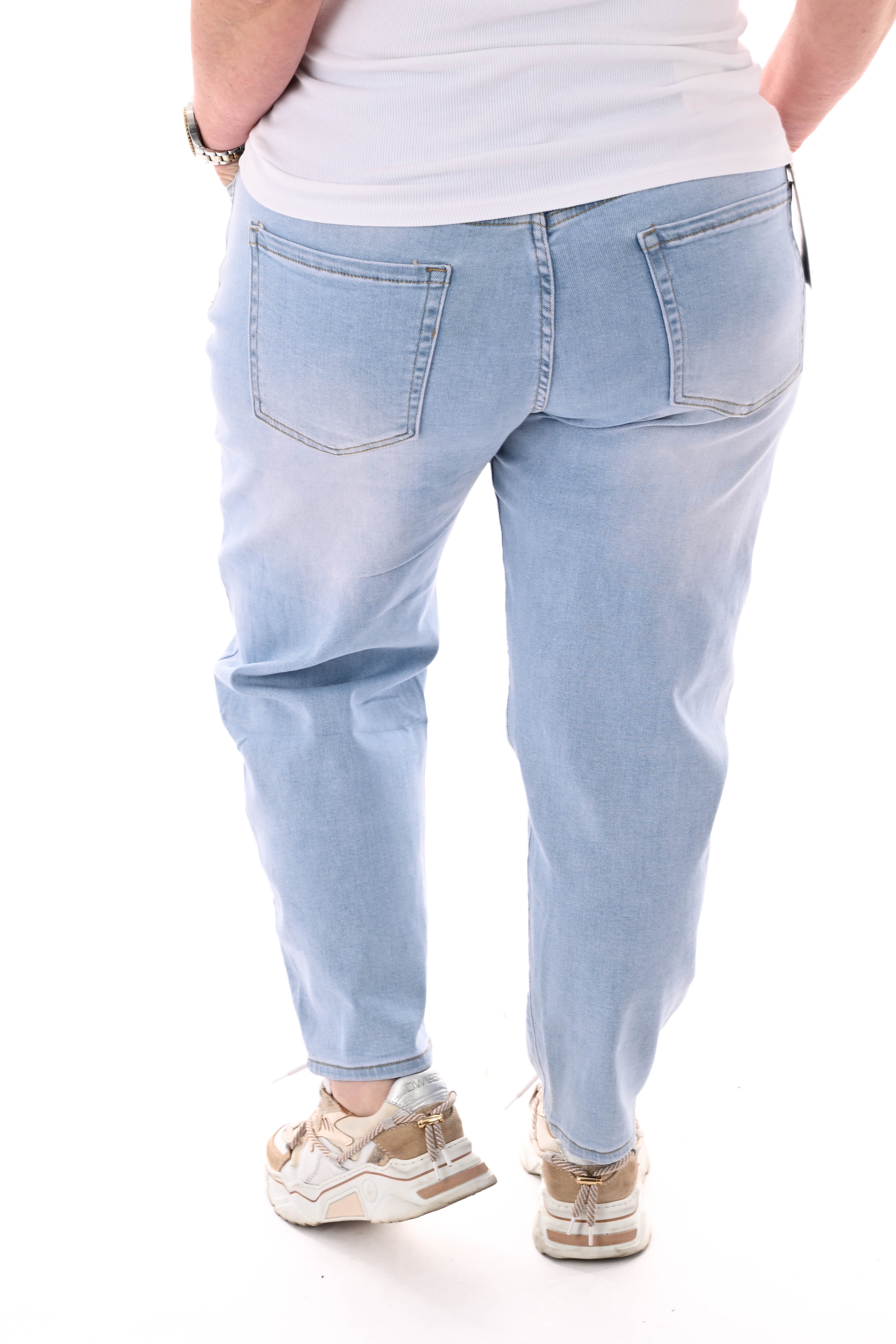 Miss RJ Balloon fit jeans lichtblauw