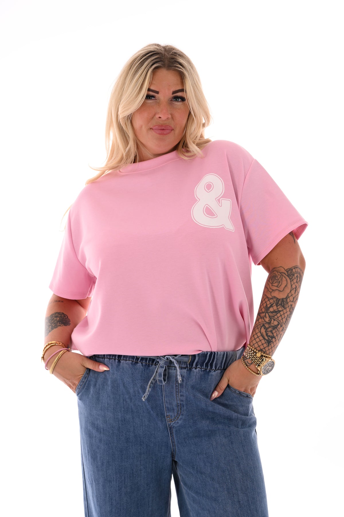 T-shirt Brooklyn & NYC Lichtroze