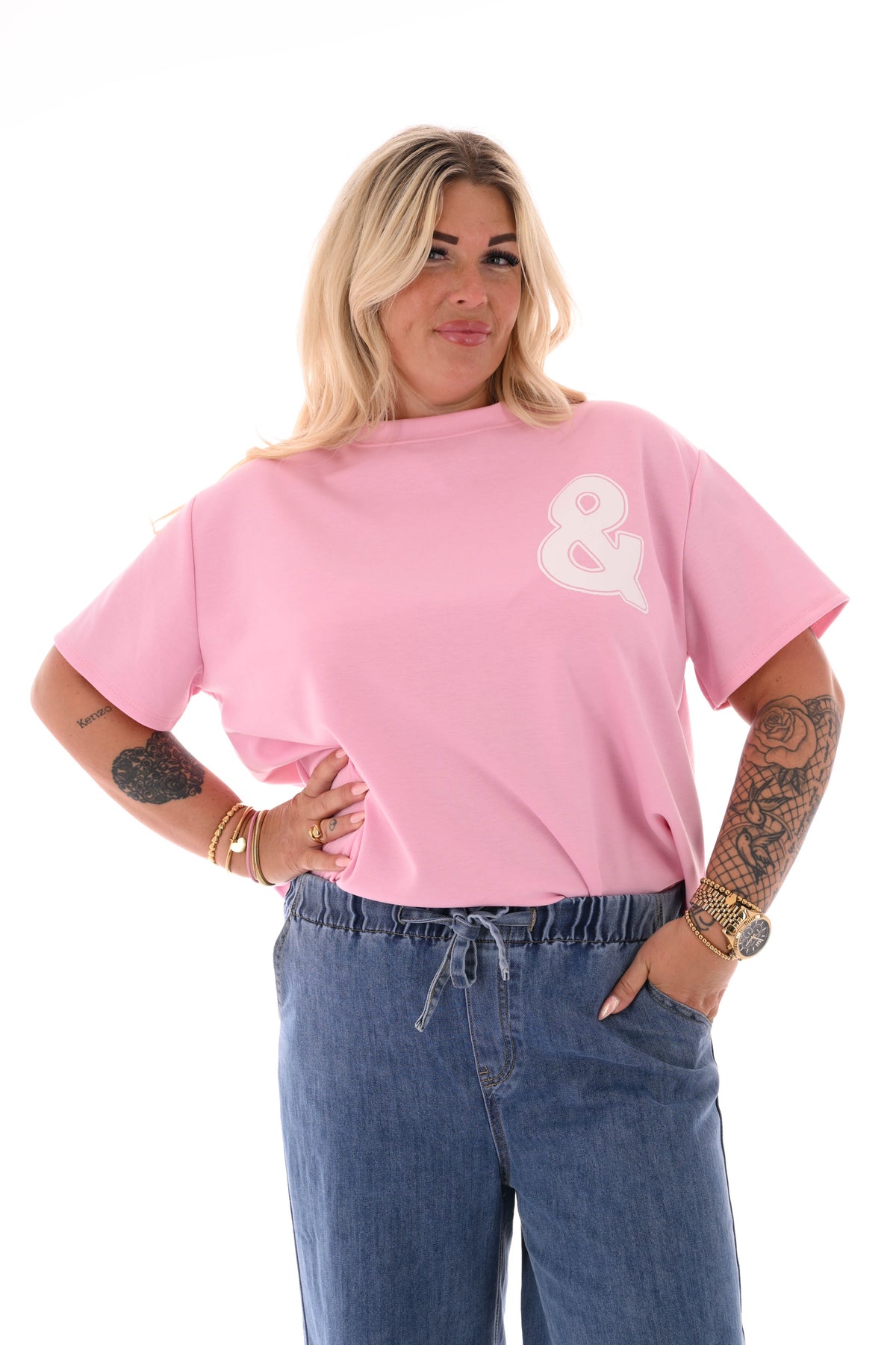 T-shirt Brooklyn & NYC Lichtroze