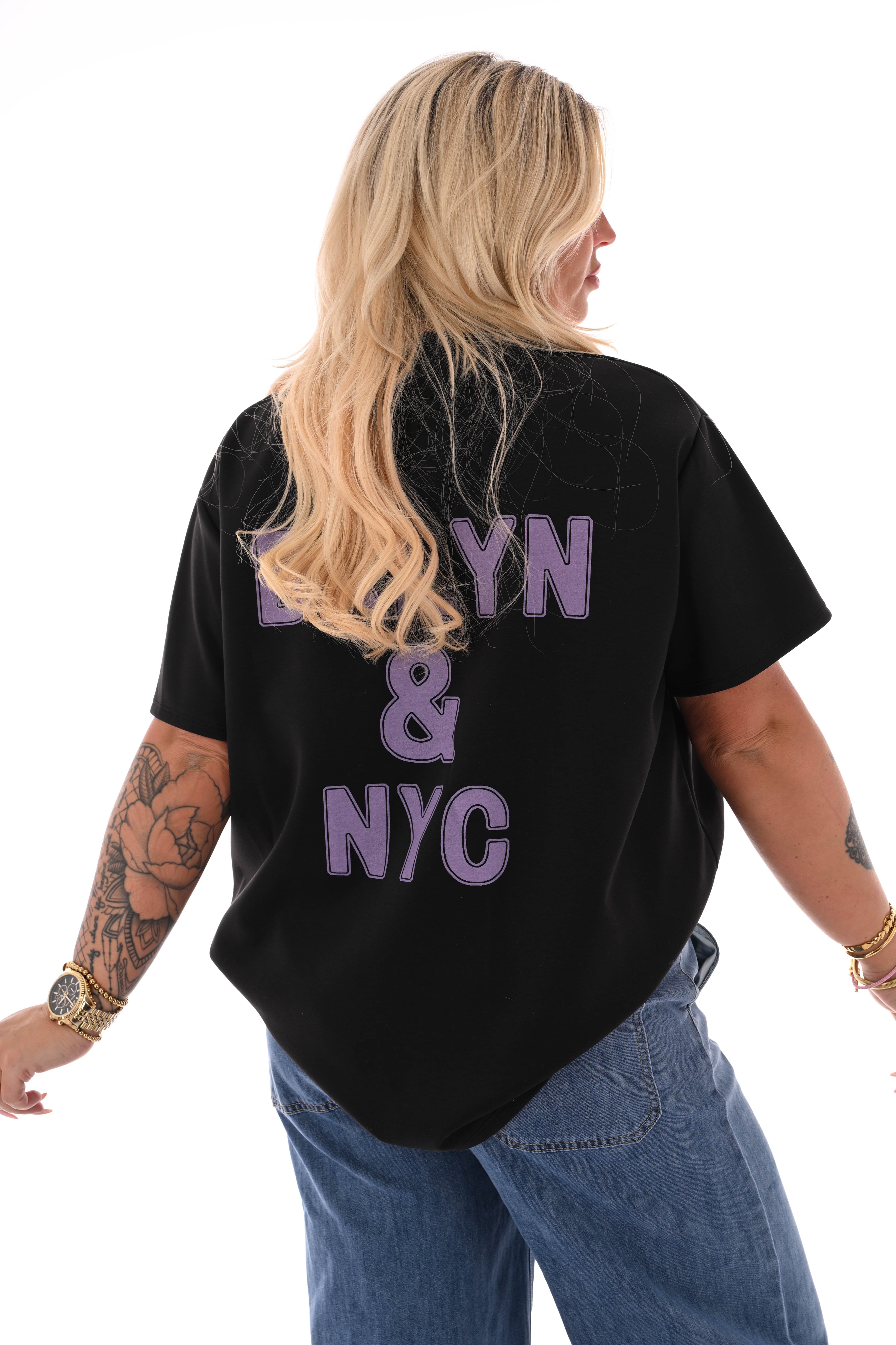 T-shirt Brooklyn & NYC zwart