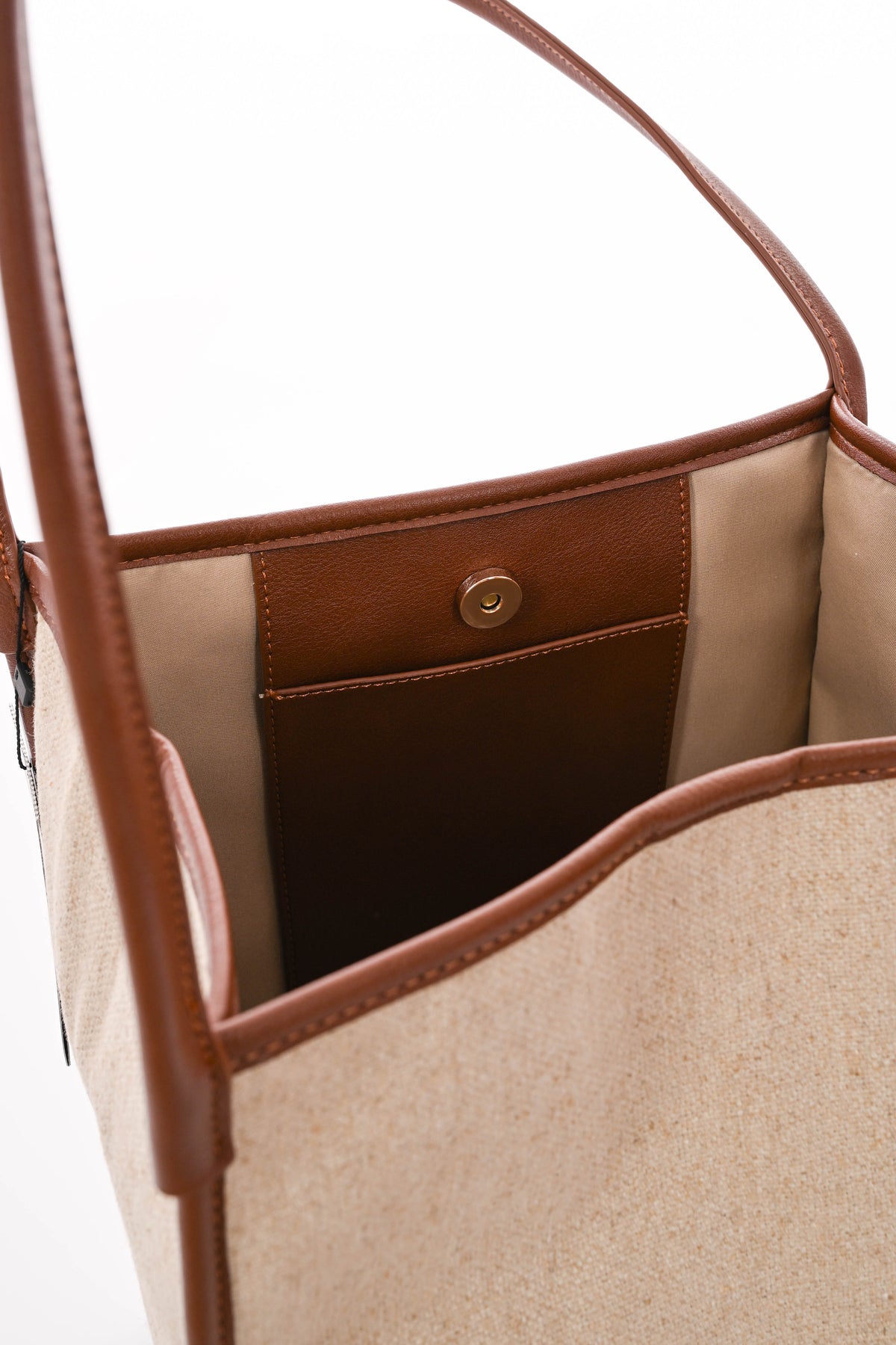Shopper lange handvaten bruin