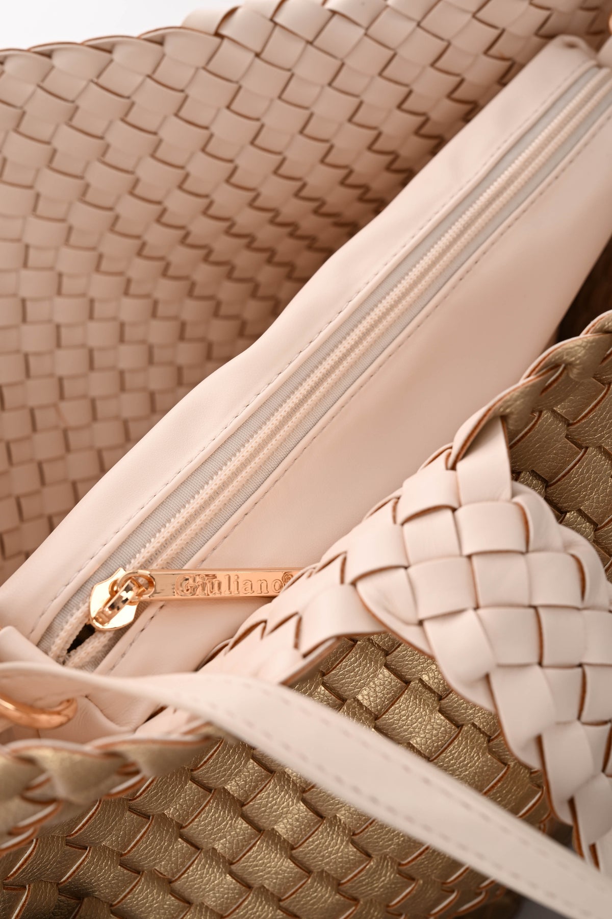 Shopper geweven goud